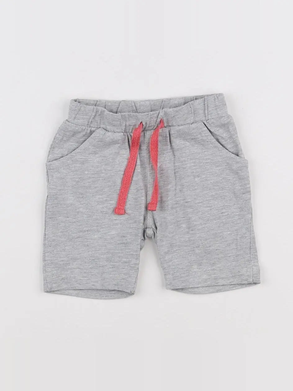 Vertbaudet - short gris - 9 mois