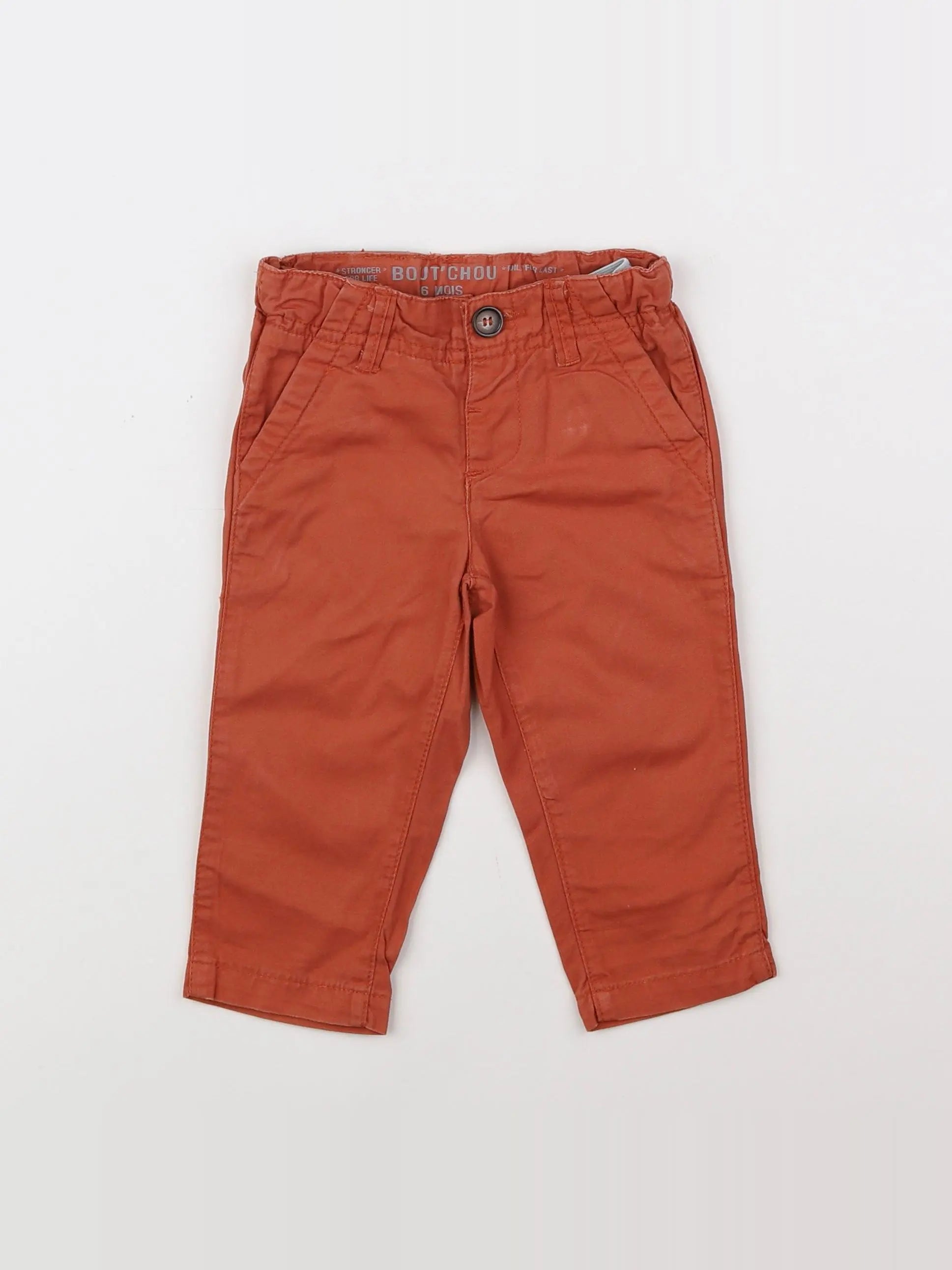 Boutchou - pantalon rouge - 6 mois