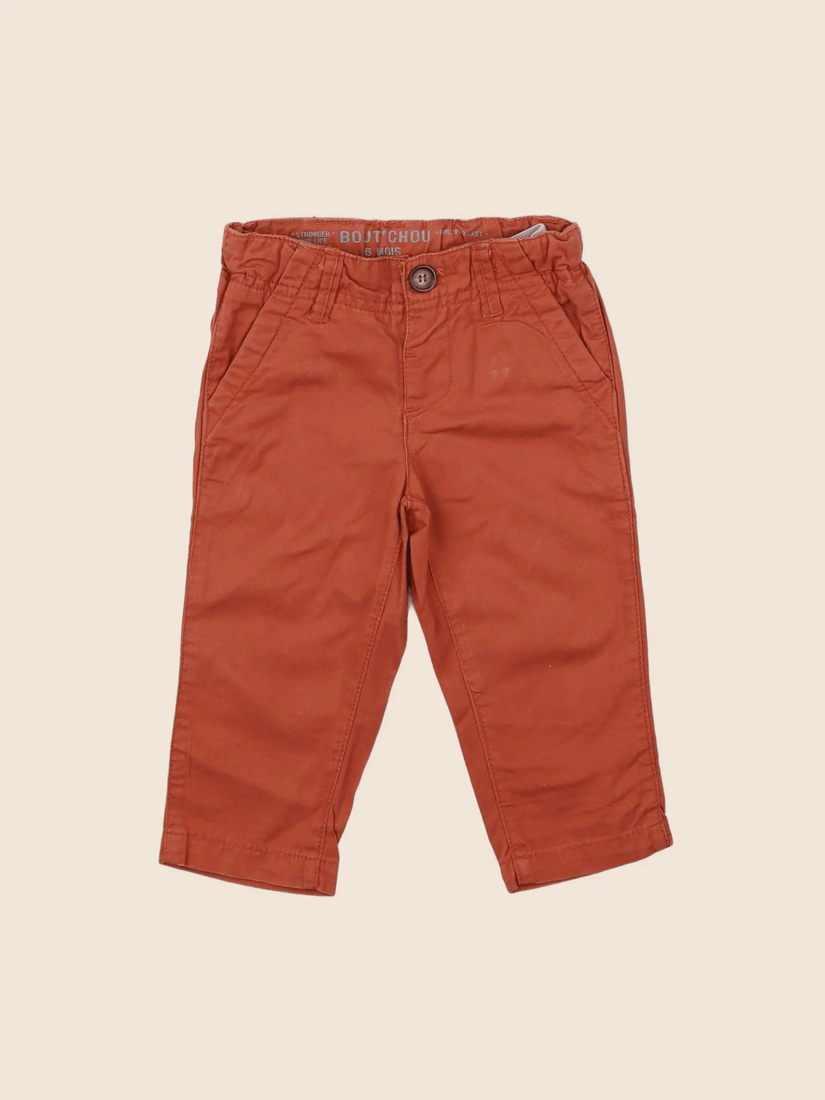 Boutchou - pantalon rouge - 6 mois