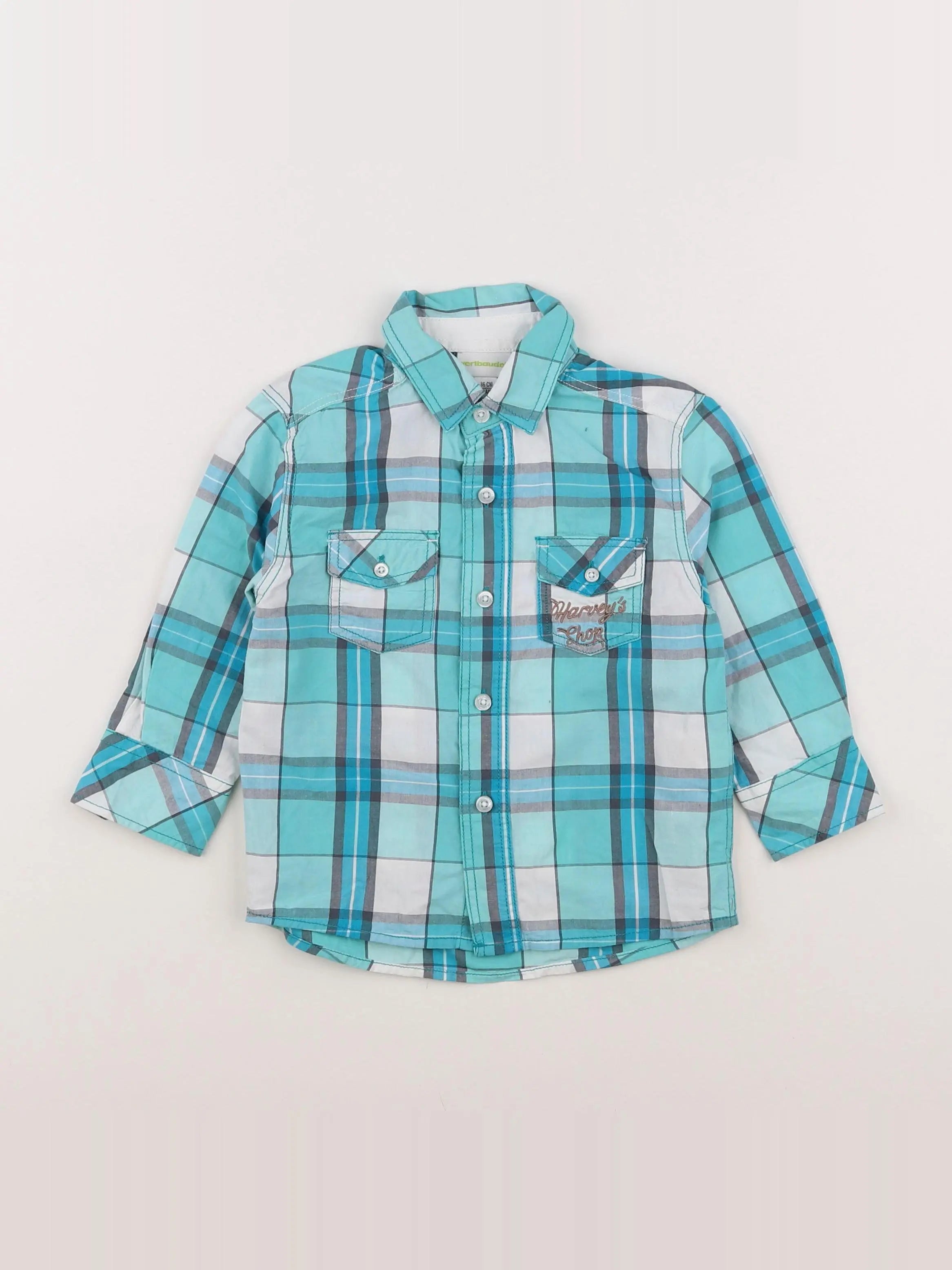 Vertbaudet - chemise multicolore - 2 ans