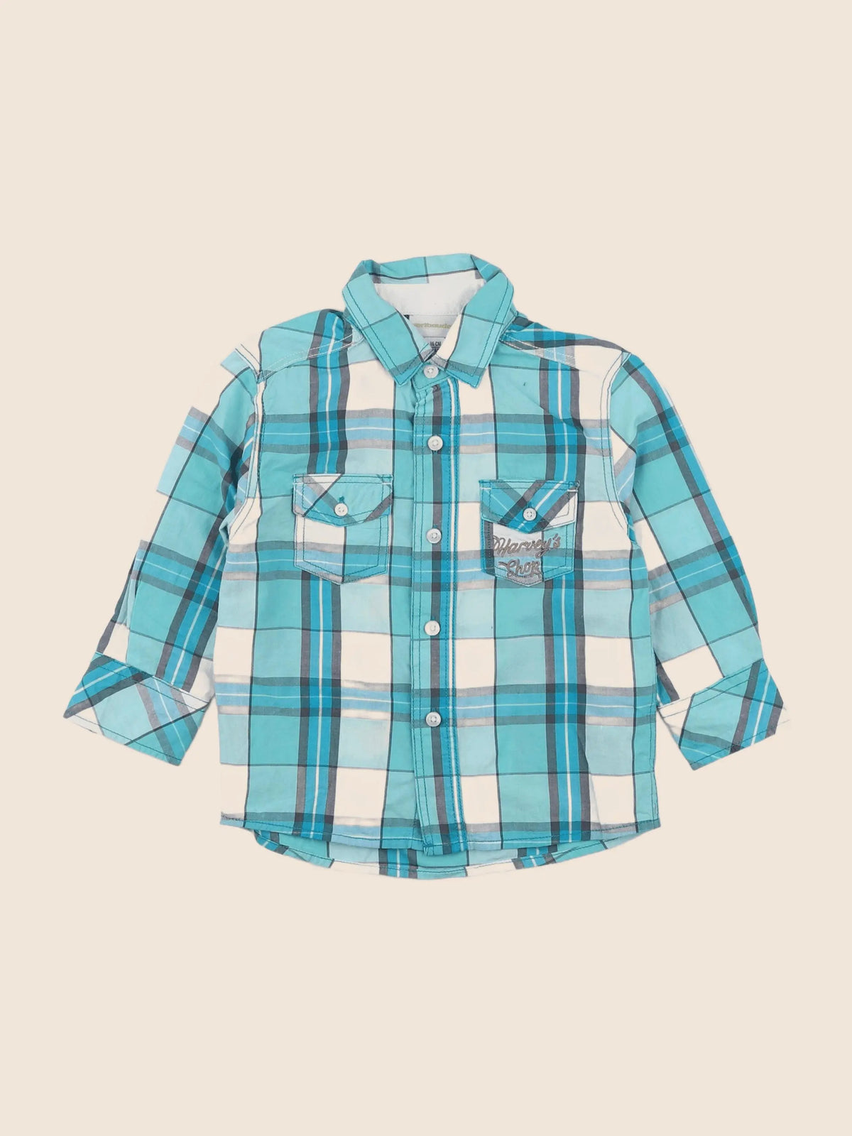 Vertbaudet - chemise multicolore - 2 ans