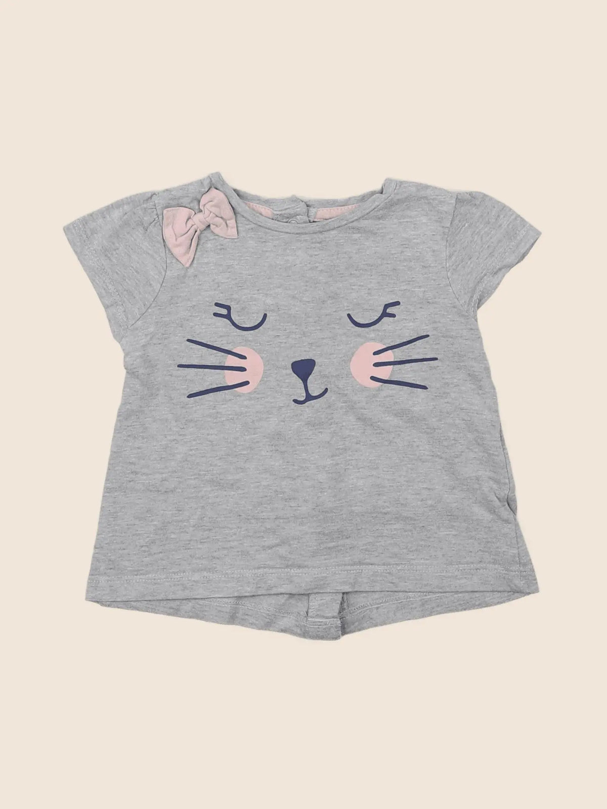Vertbaudet - tee-shirt gris - 6 mois