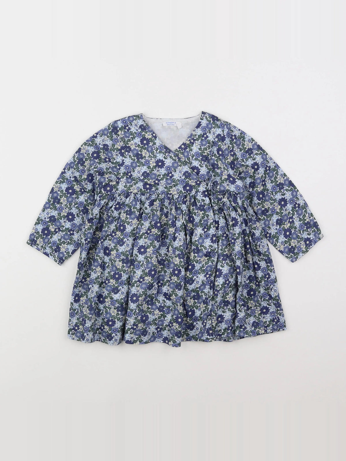 Boutchou - robe bleu - 12 mois