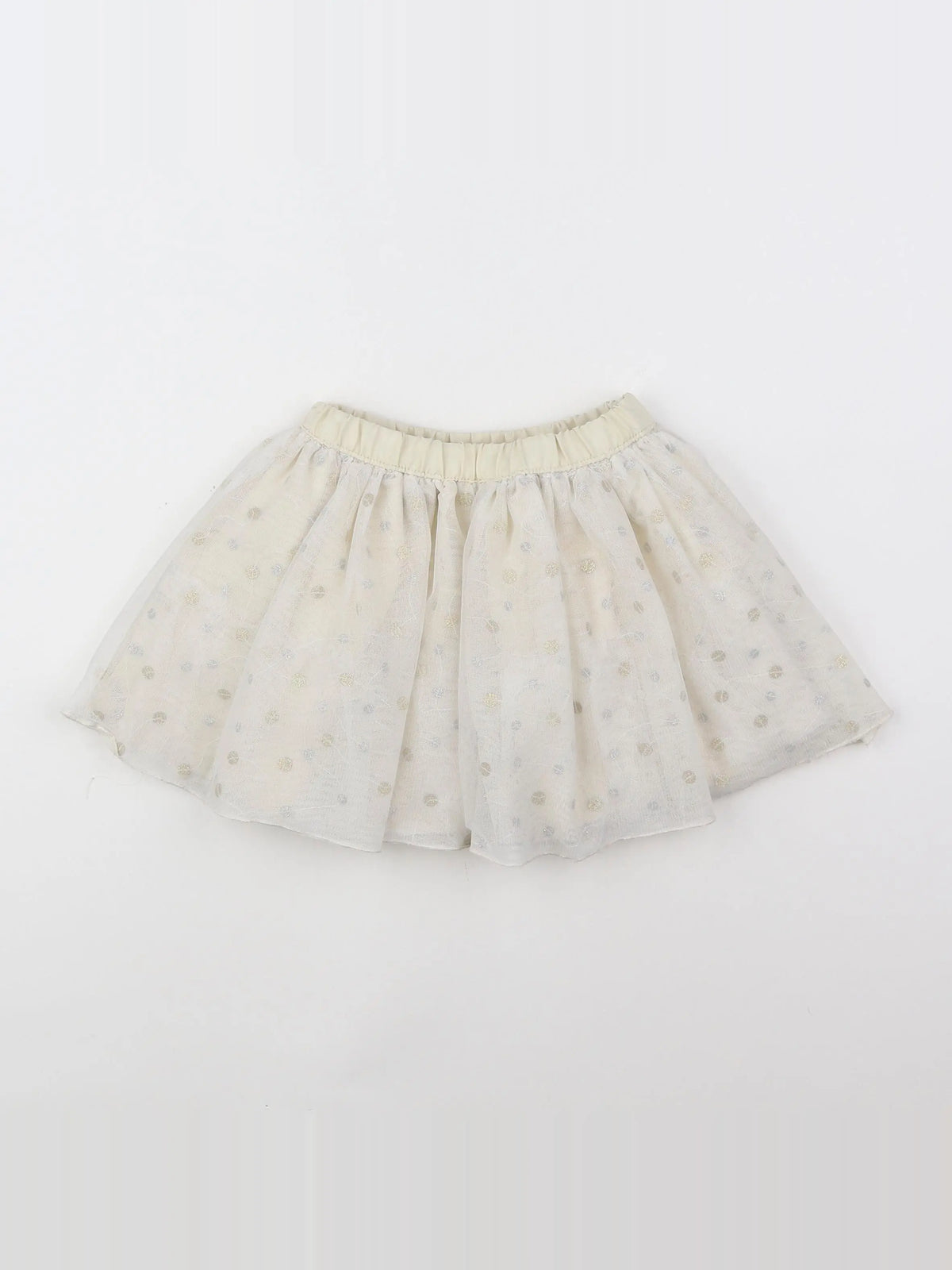 H&M - jupe beige, or - 12/18 mois
