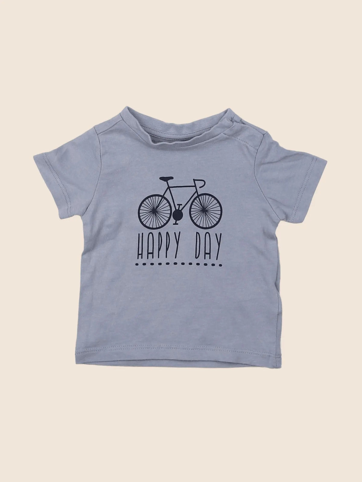 Vertbaudet - tee-shirt bleu - 3 mois