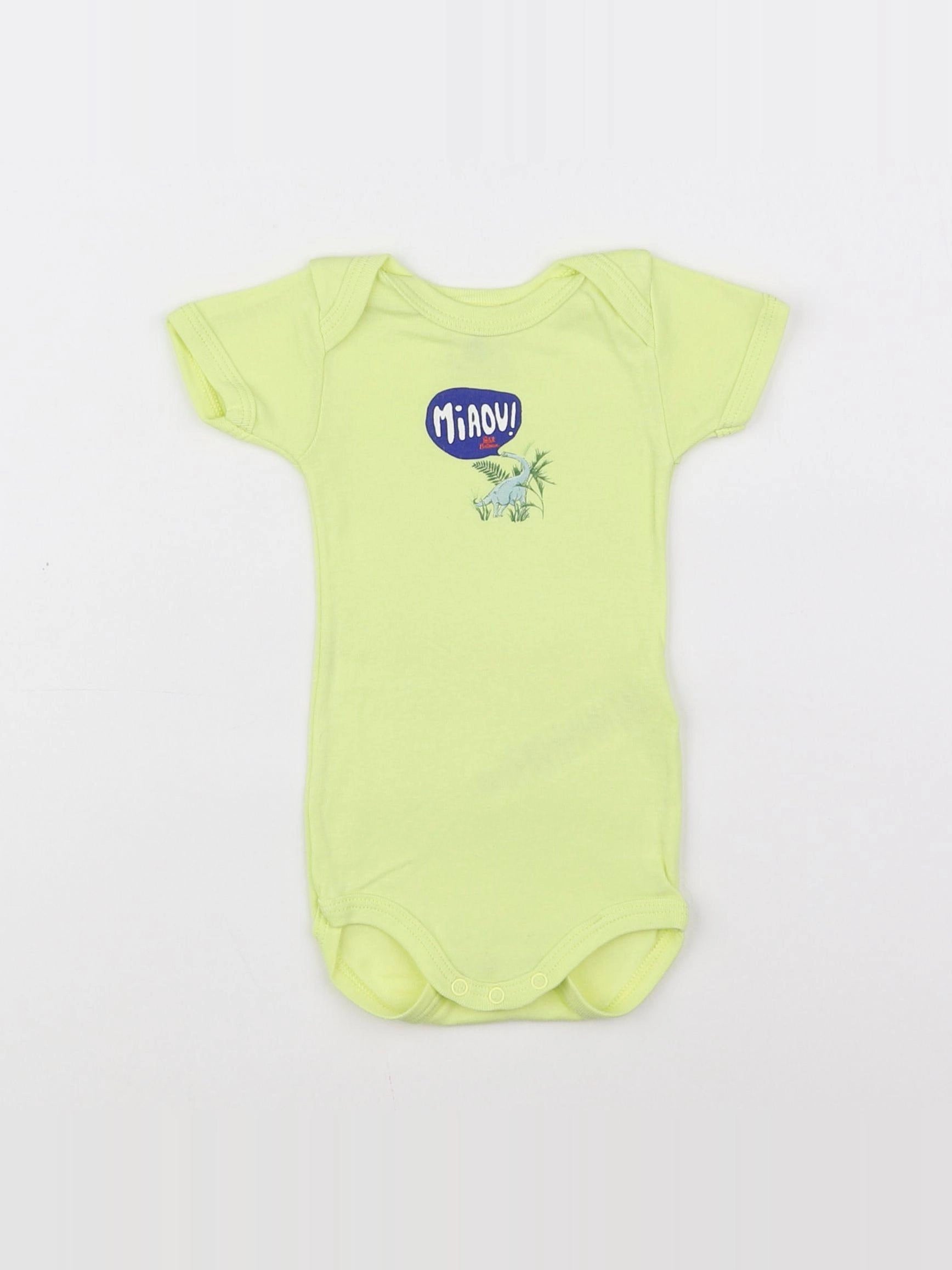 Petit Bateau - body jaune - 3 mois