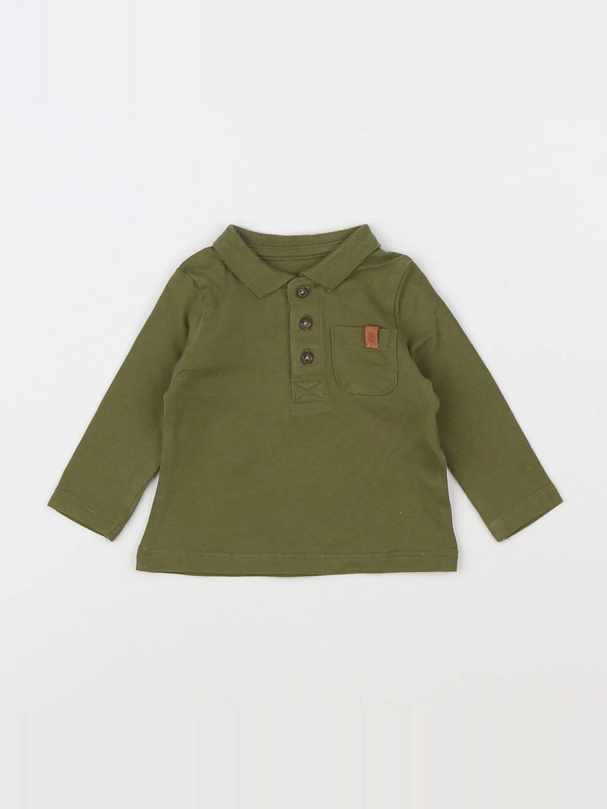 Vertbaudet - polo vert - 3 mois