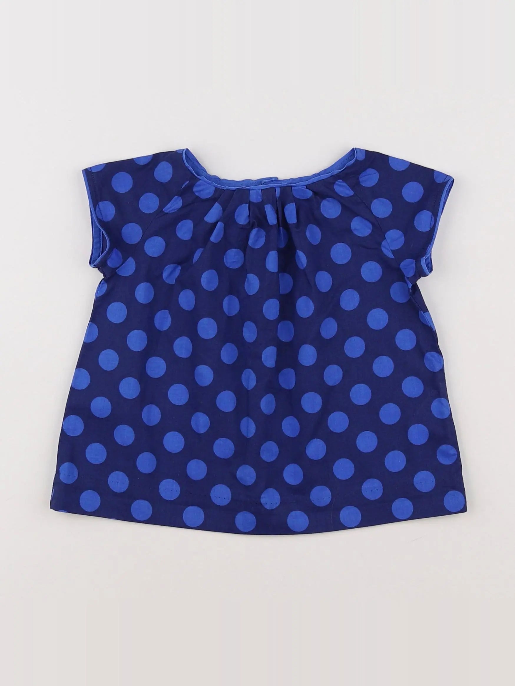 Jacadi - blouse bleu - 12 mois