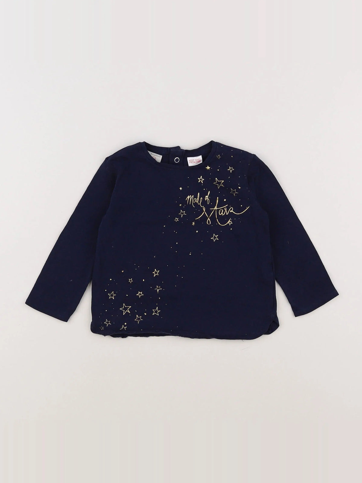Zara - tee-shirt bleu - 9/12 mois