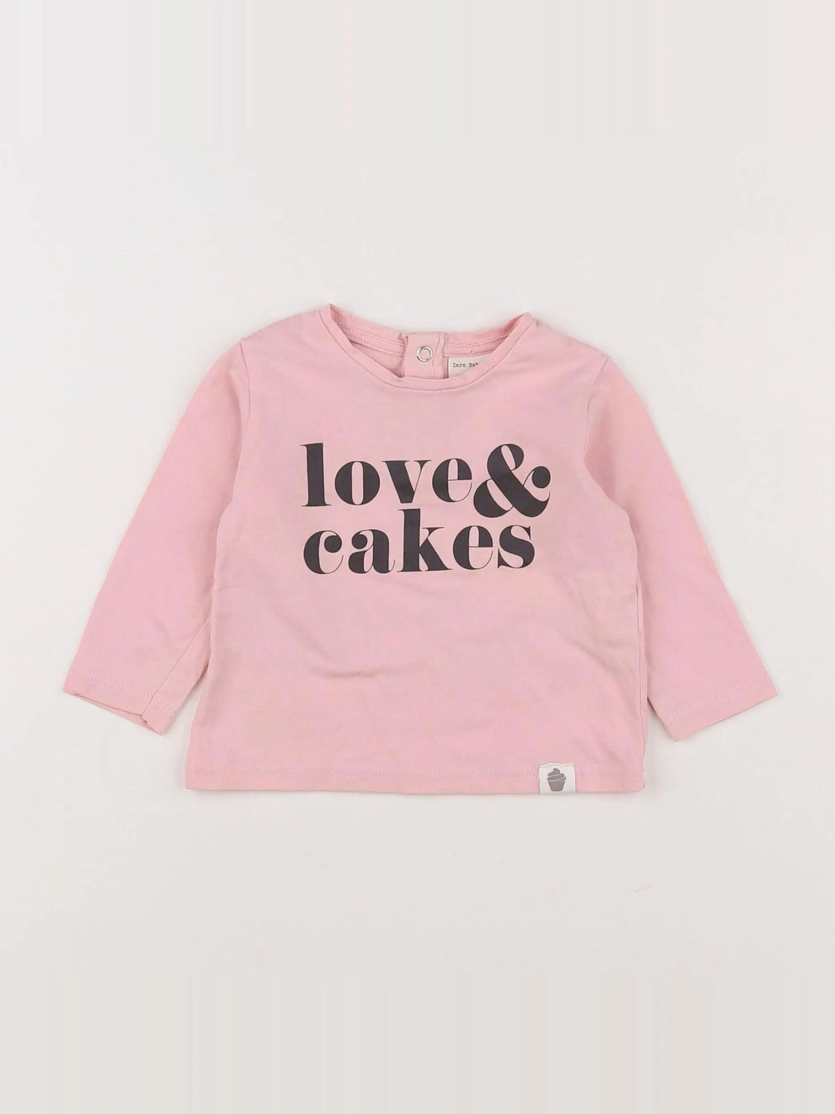 Zara - tee-shirt rose - 3/6 mois