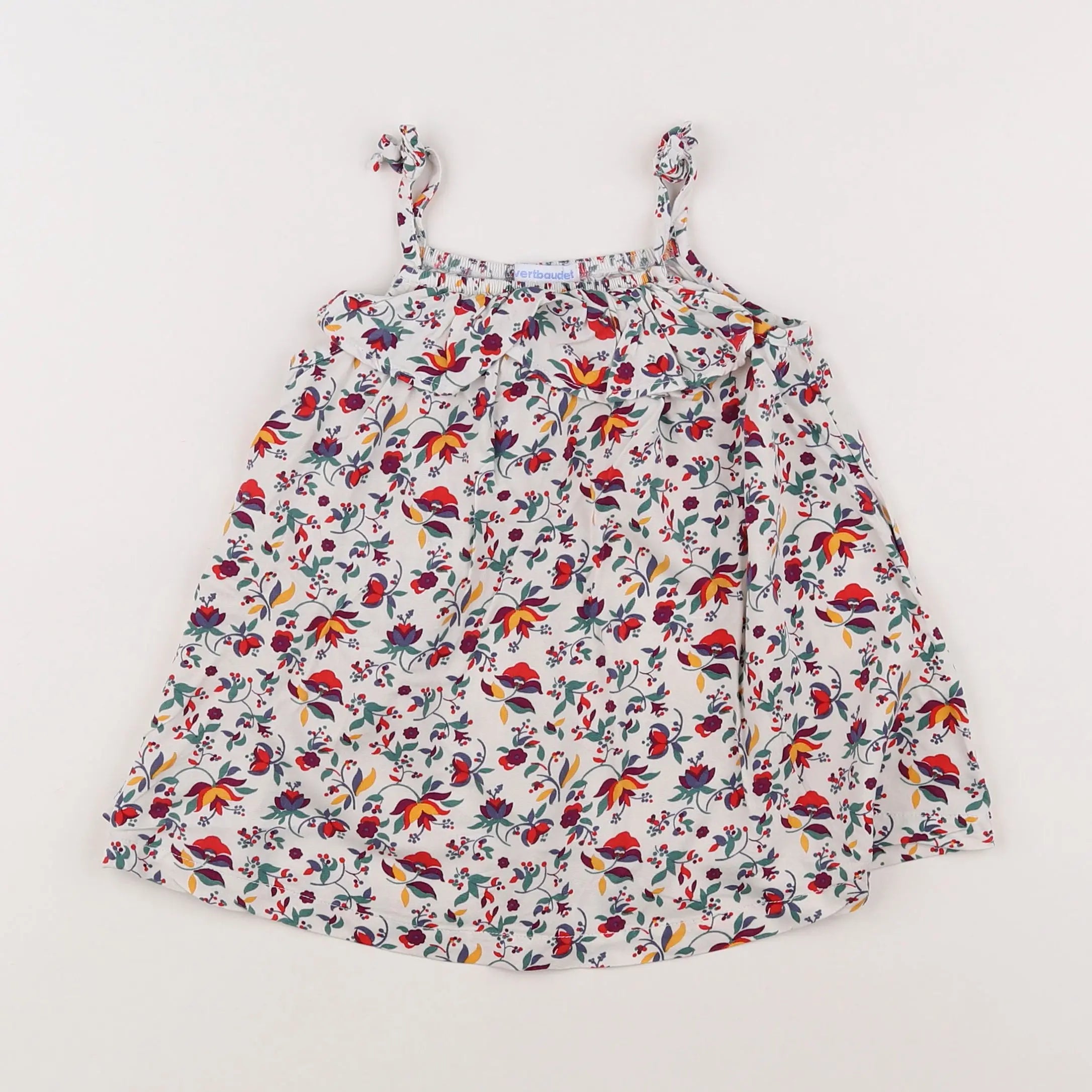 Vertbaudet - robe multicolore - 18 mois