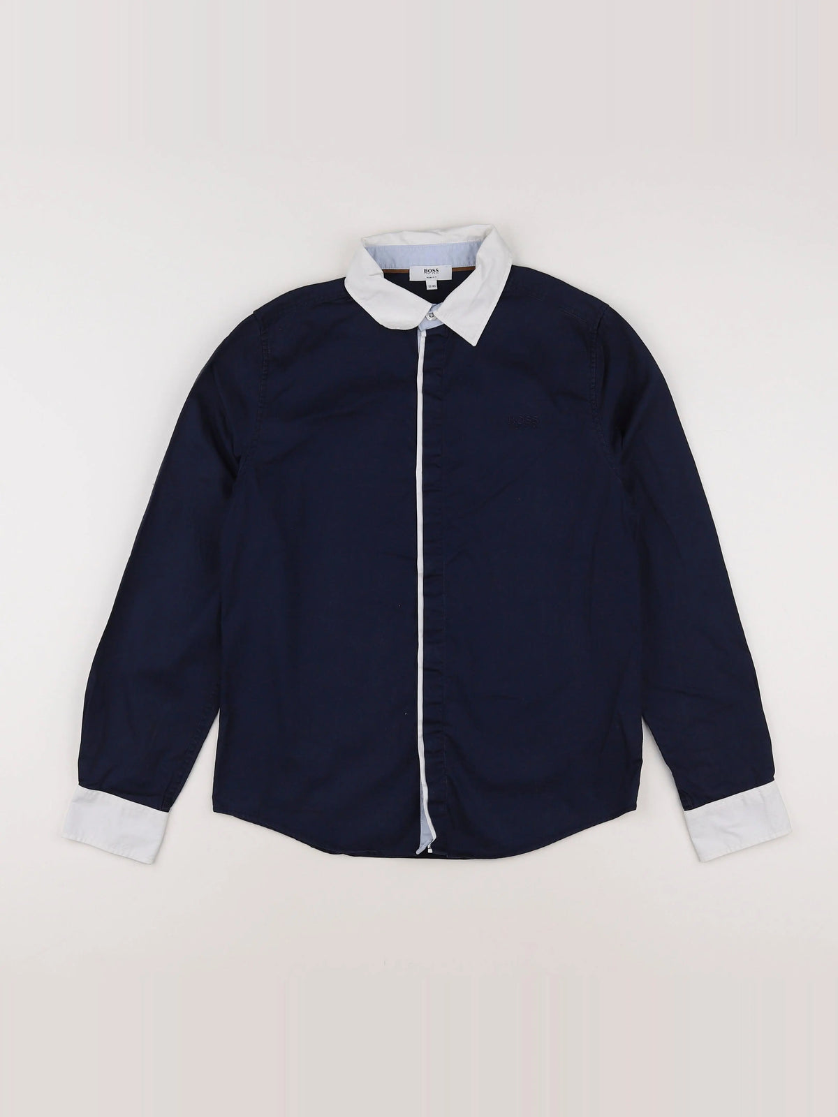 Hugo Boss - chemise bleu, blanc - 12 ans