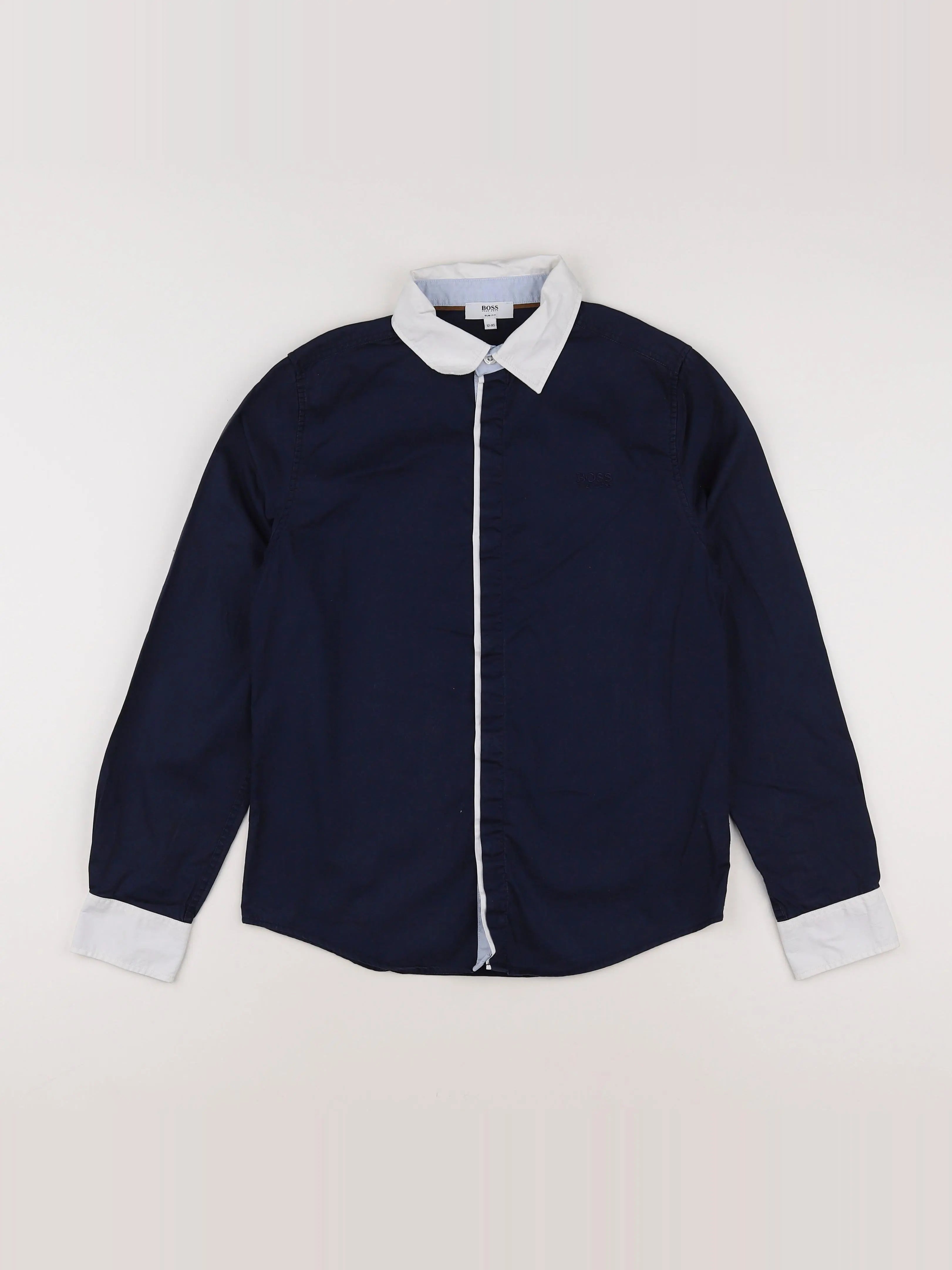 Hugo Boss - chemise bleu, blanc - 12 ans