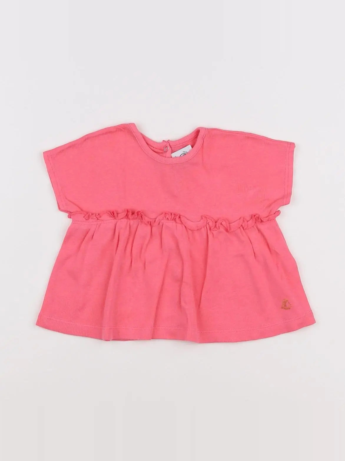 Petit Bateau - tee-shirt rose - 6 mois