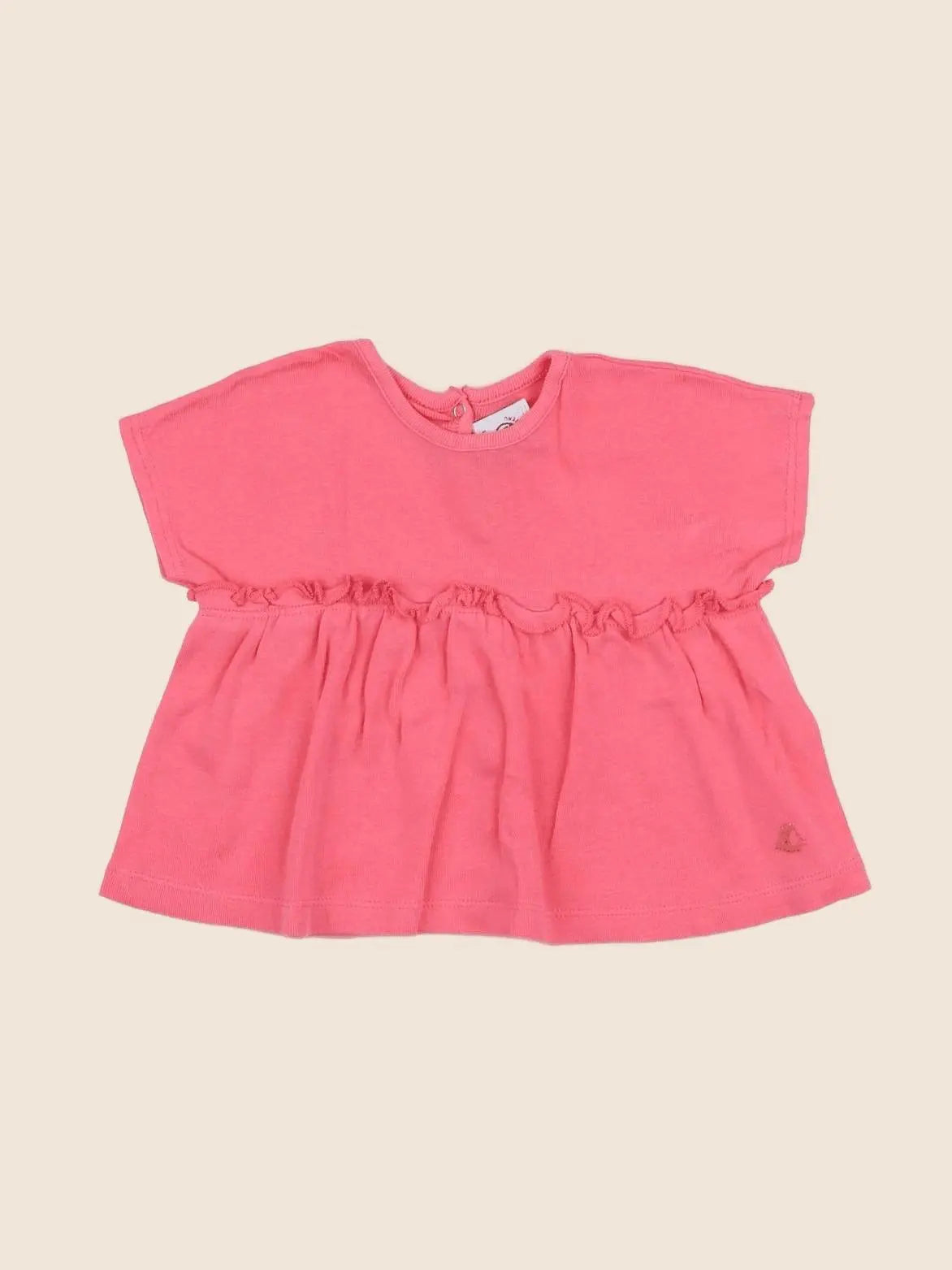 Petit Bateau - tee-shirt rose - 6 mois