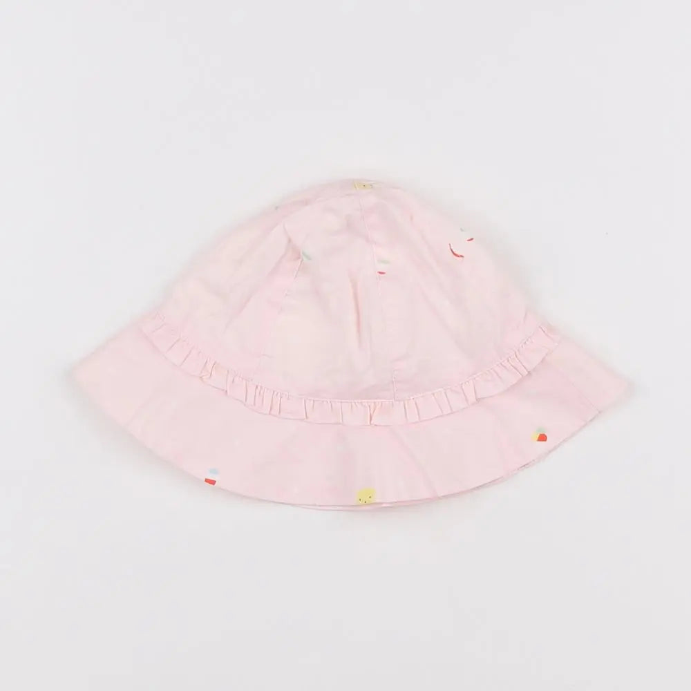 Vertbaudet - chapeau rose - 9 mois