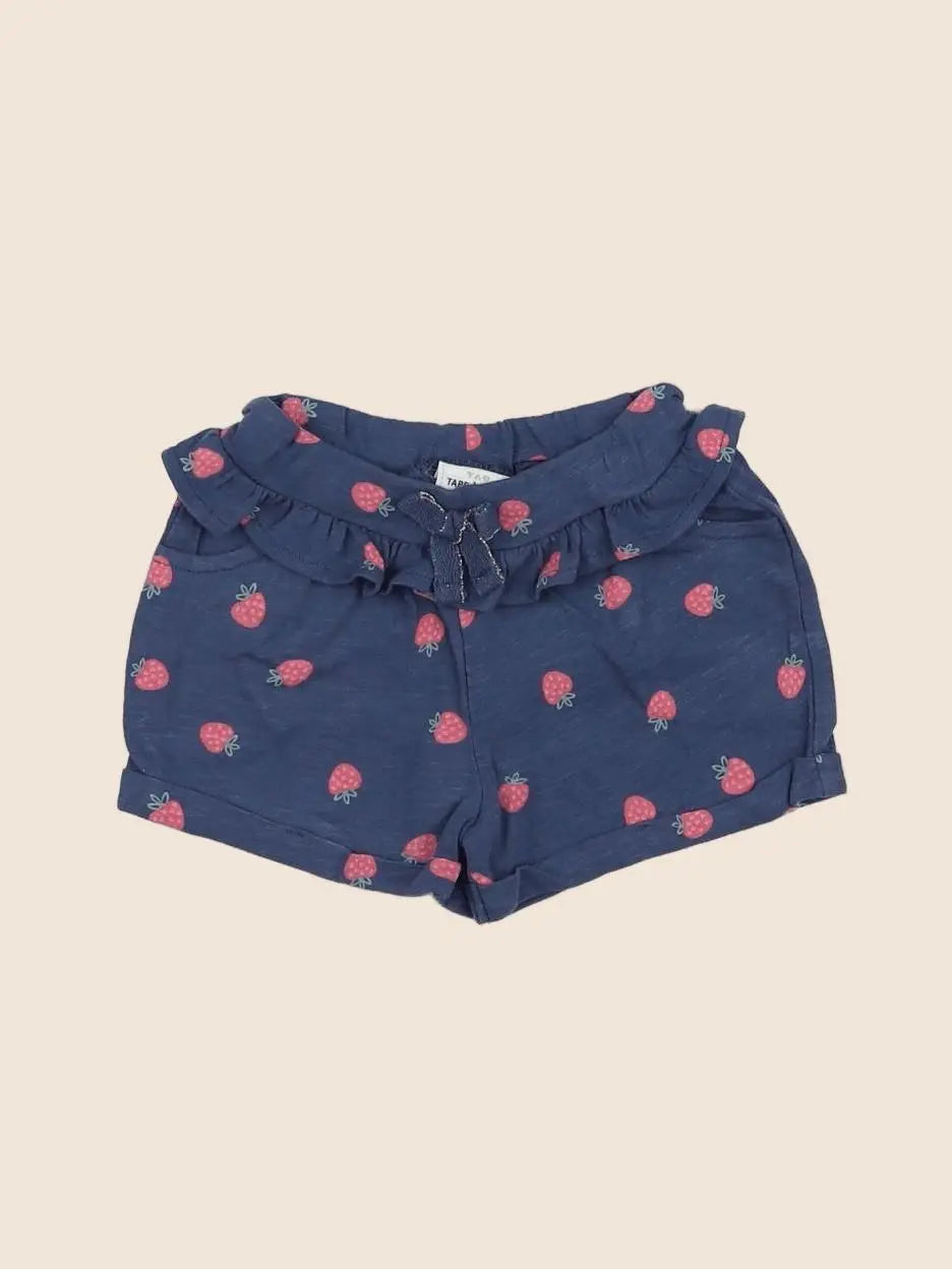 Tape à l'oeil - short bleu, rose - 6 mois
