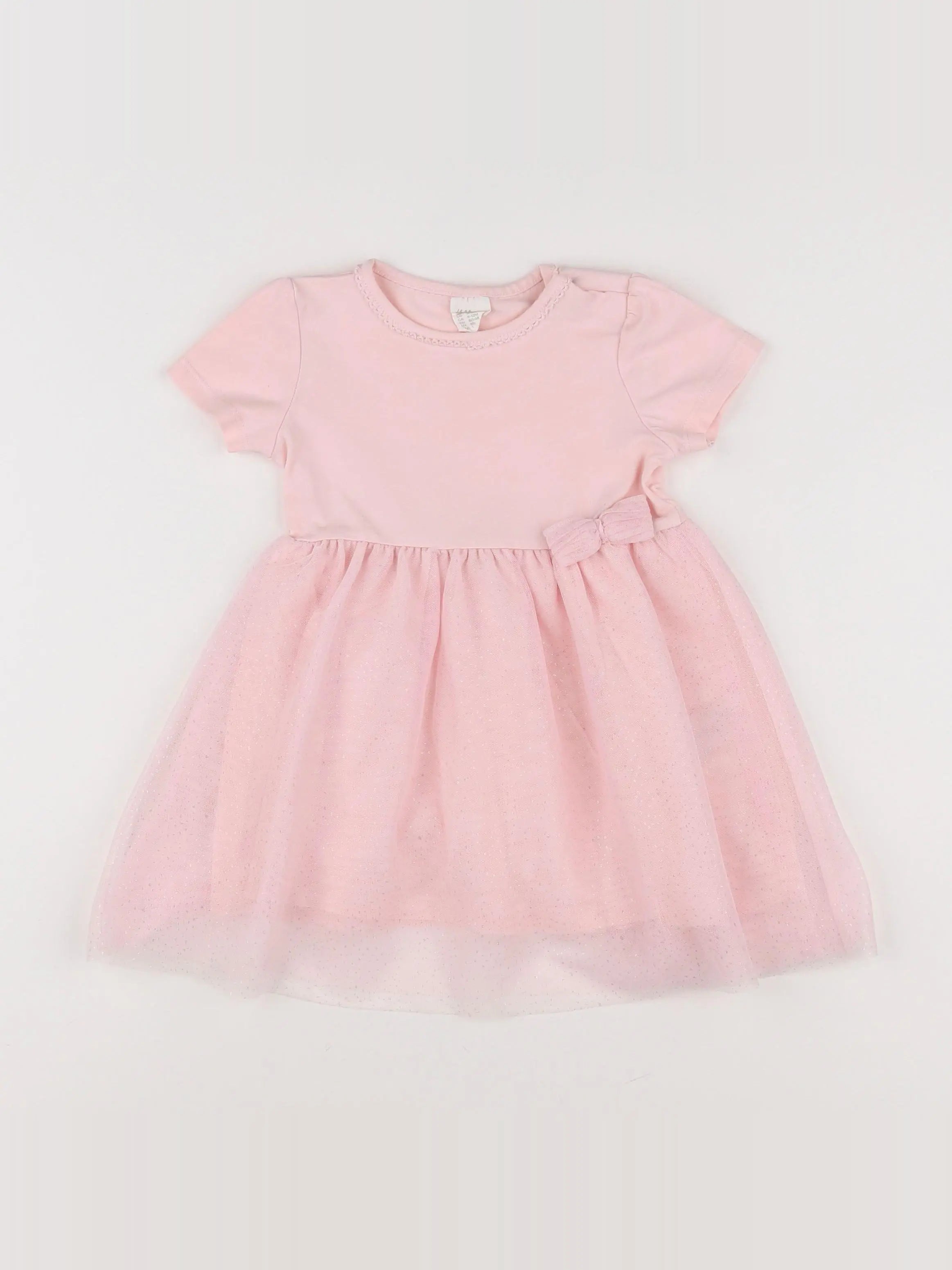 H&M - robe rose - 9/12 mois