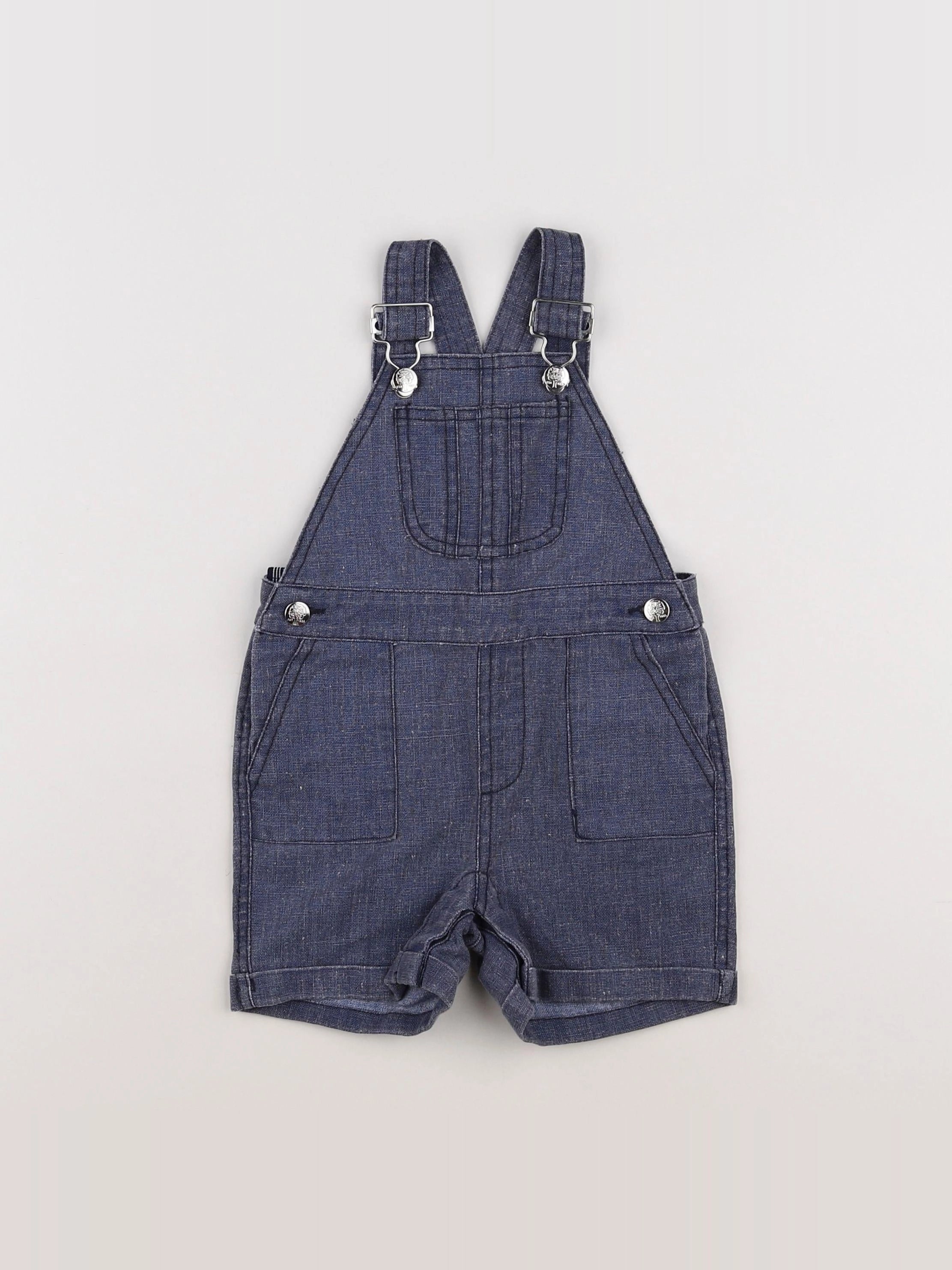 Buissonnière - salopette bleu - 9/12 mois
