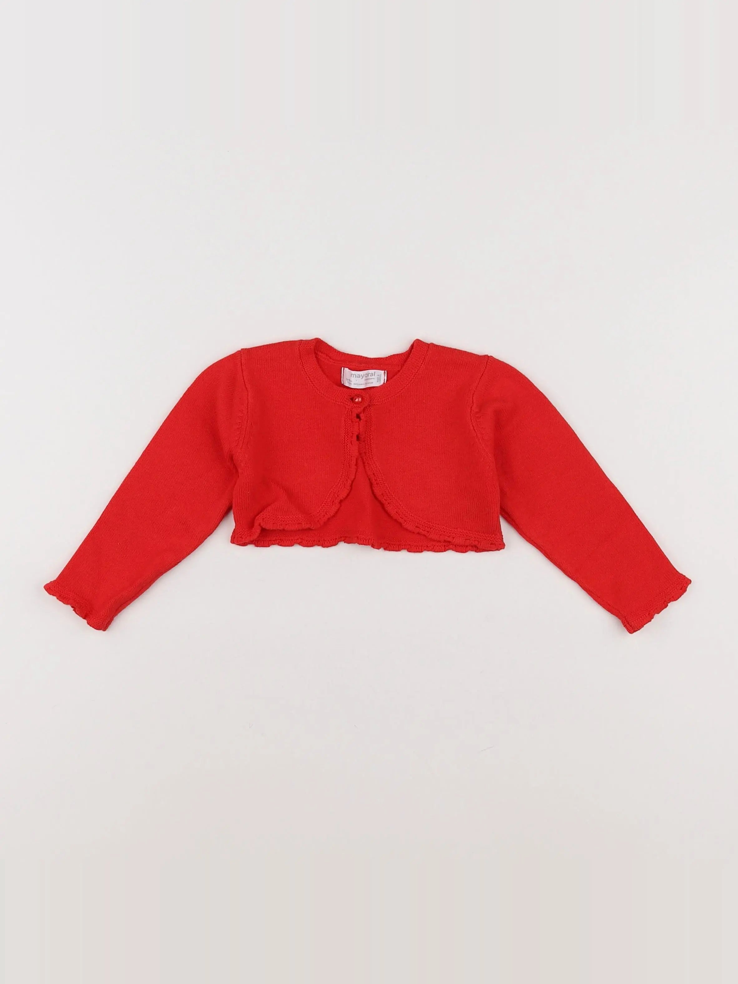Mayoral - gilet rouge - 6/9 mois