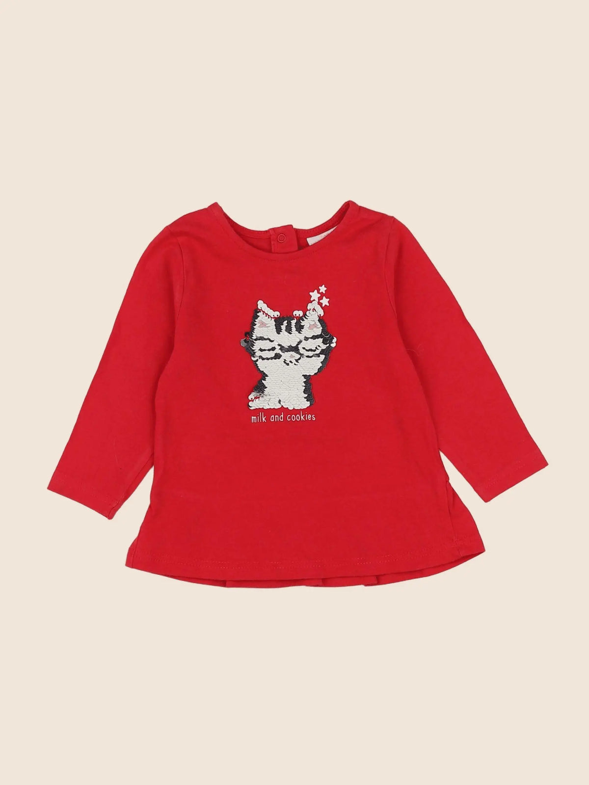 Tape à l'oeil - tee-shirt rouge - 6 mois