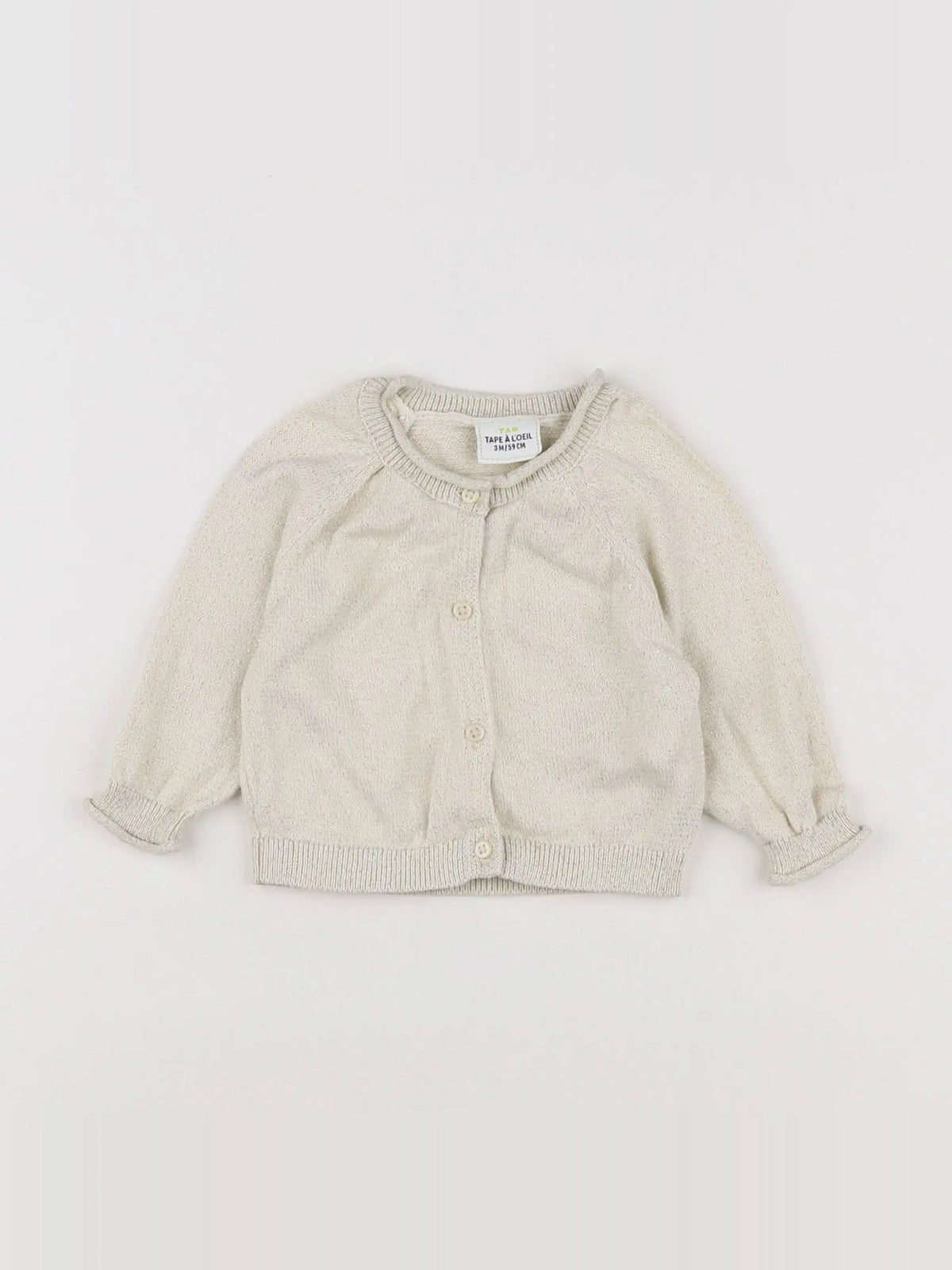 Tape à l'oeil - gilet beige - 3 mois
