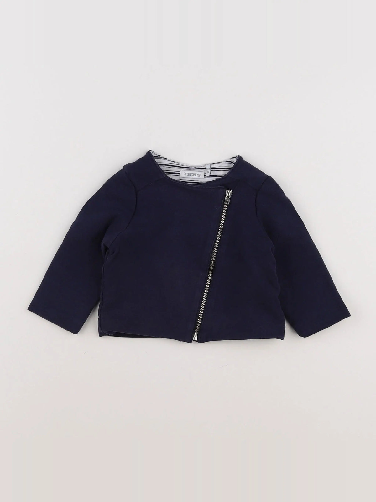 IKKS - sweat bleu - 12 mois