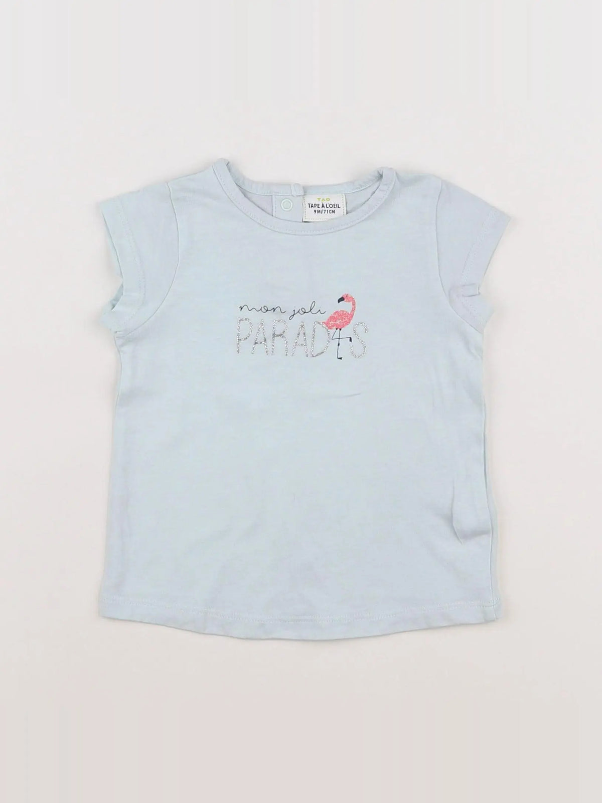 Tape à l'oeil - tee-shirt bleu - 9 mois