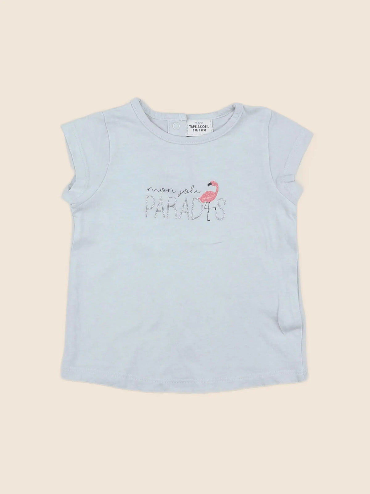 Tape à l'oeil - tee-shirt bleu - 9 mois