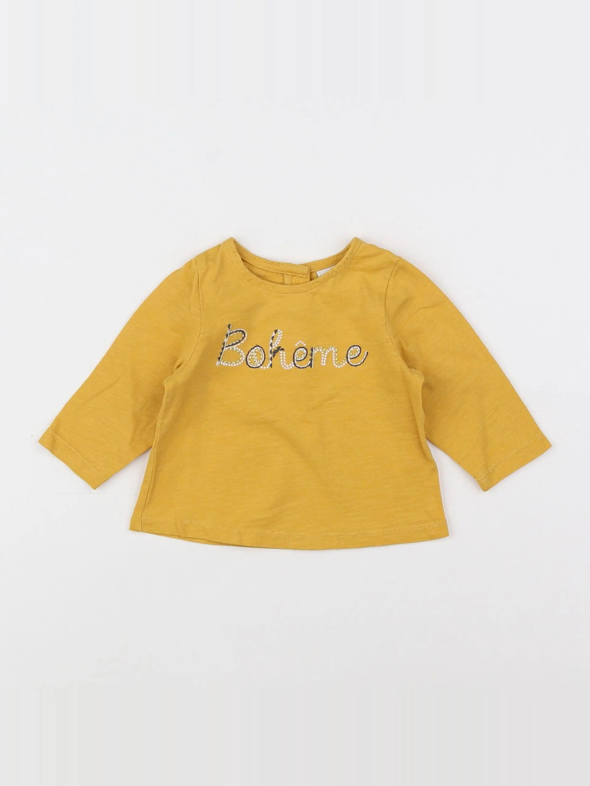 Tape à l'oeil - tee-shirt jaune, or - 3 mois