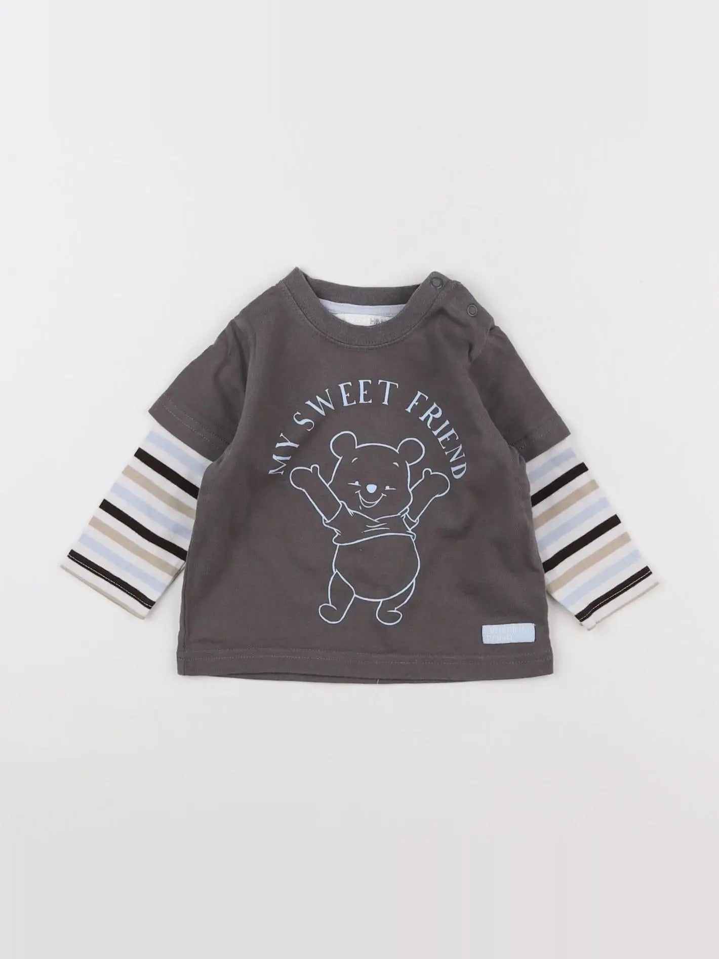 H&M - tee-shirt gris - 6/9 mois