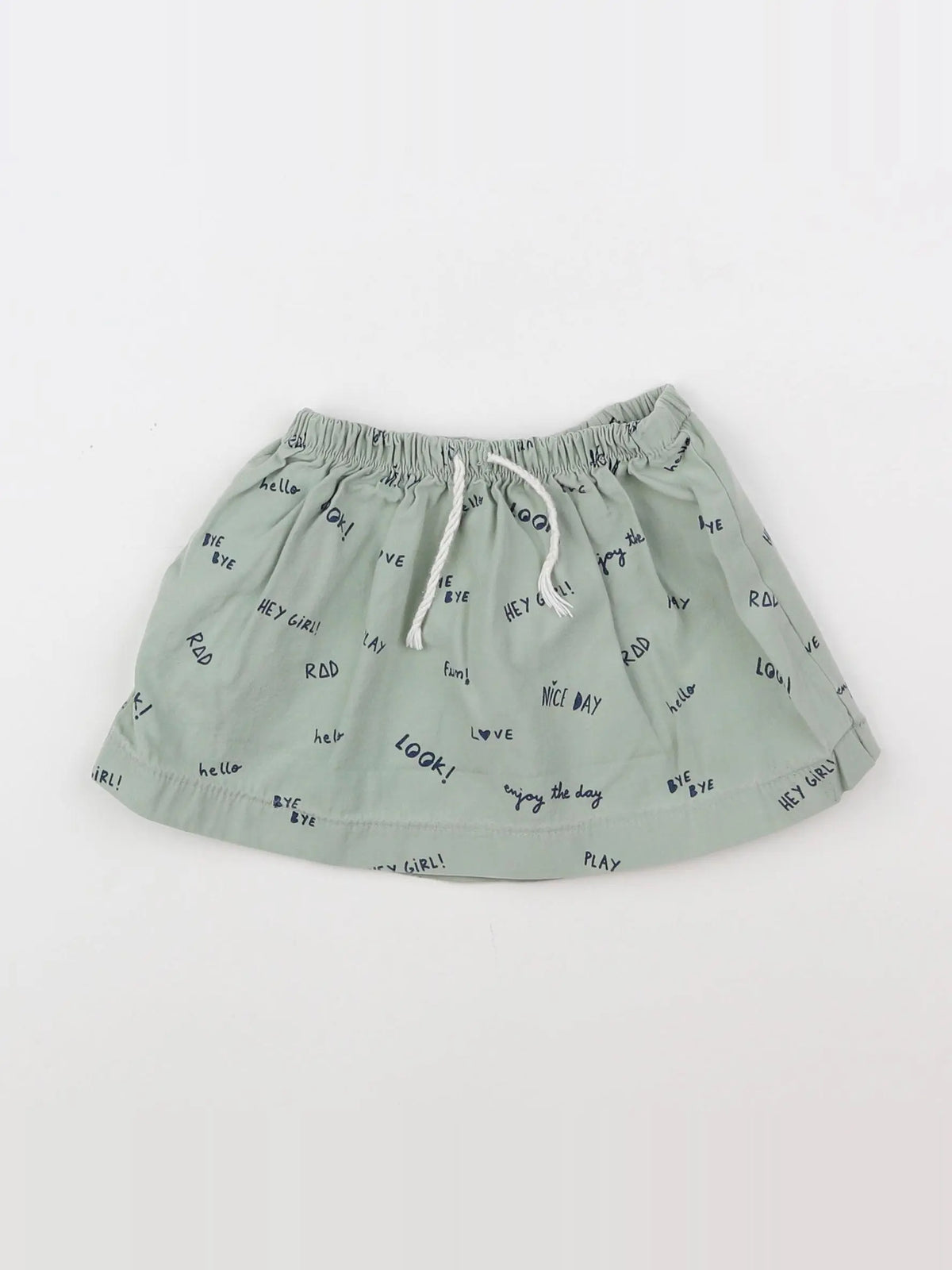 Zara - jupe vert - 12/18 mois