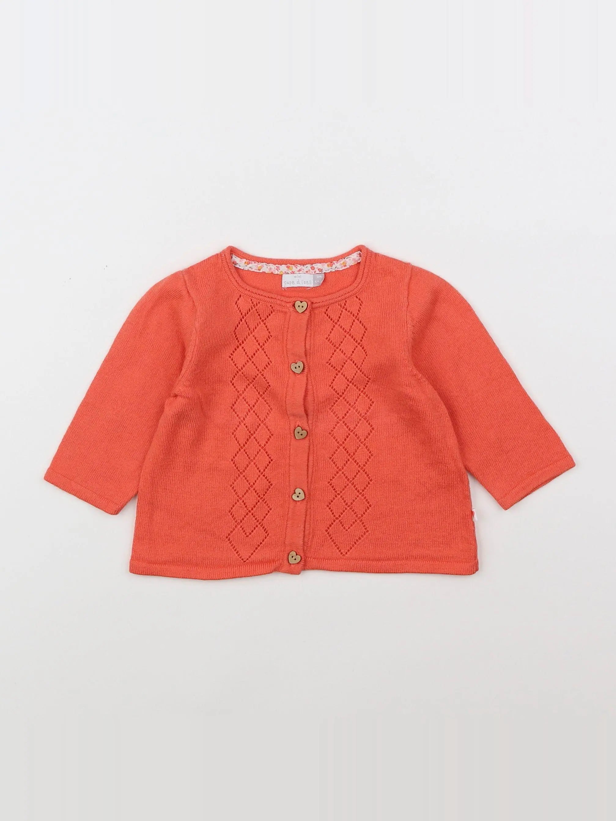 Tape à l'oeil - gilet orange - 3 mois