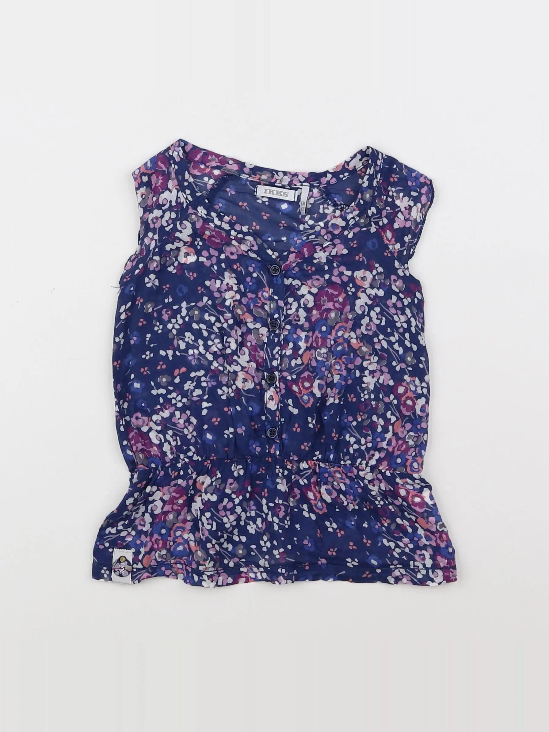 IKKS - blouse violet - 6 mois