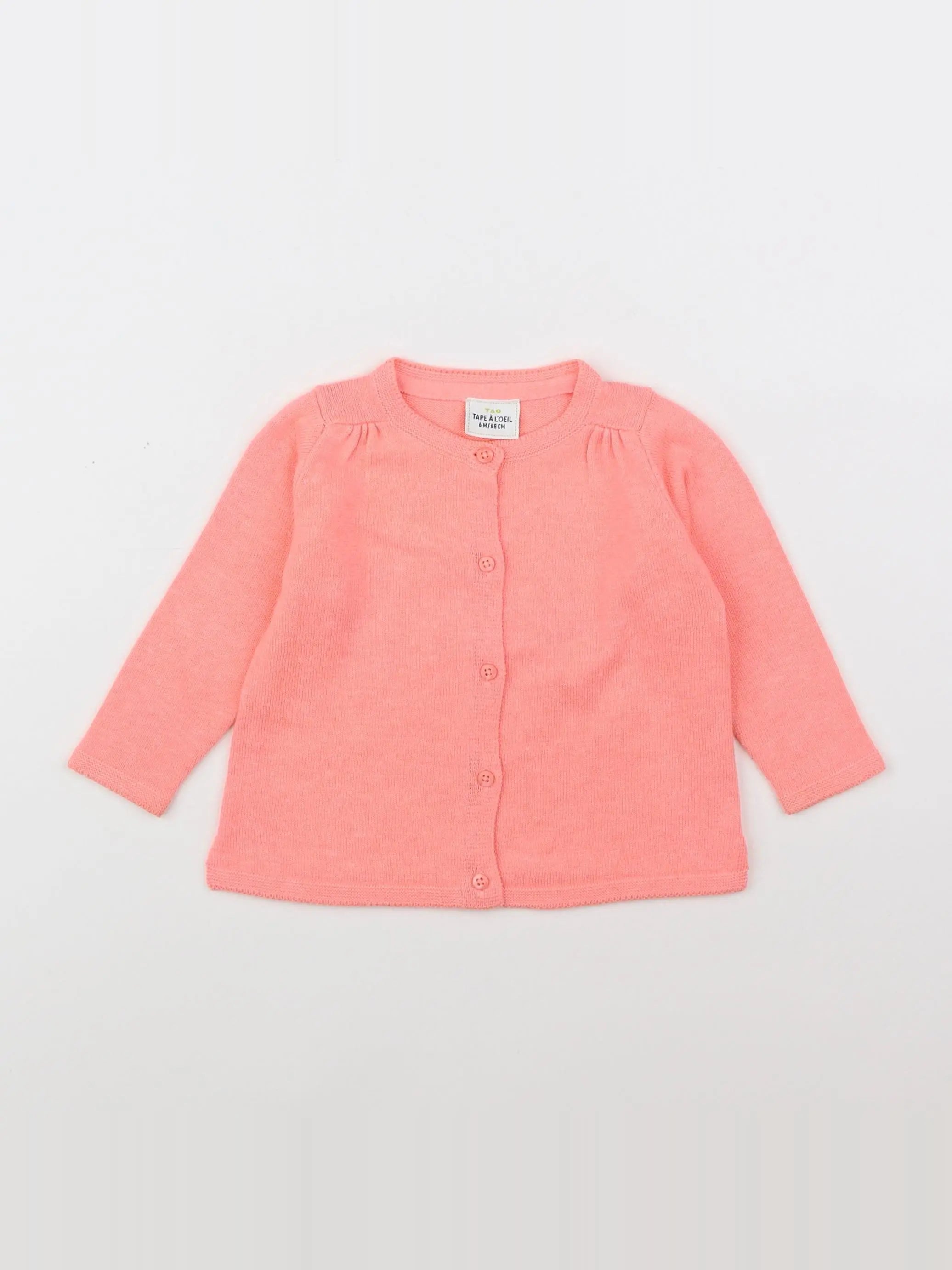 Tape à l'oeil - gilet orange - 6 mois