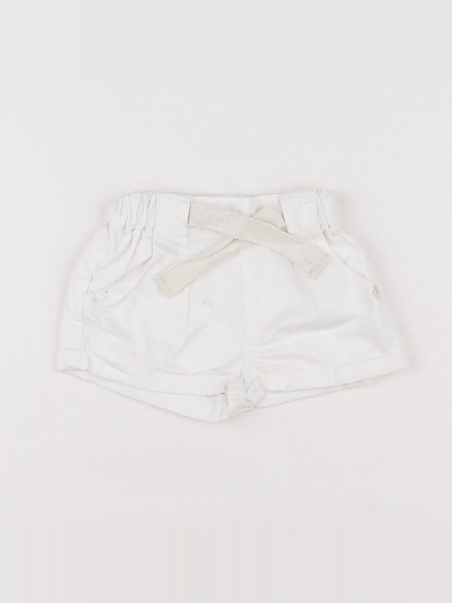 Zara - short blanc - 3/6 mois