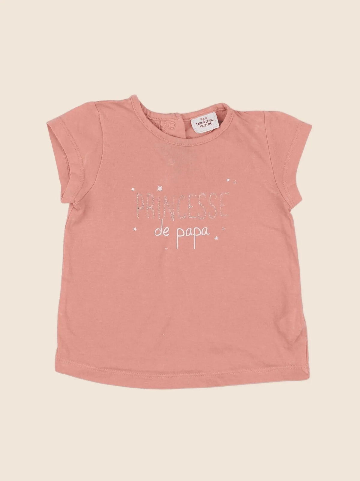 Tape à l'oeil - tee-shirt rose - 9 mois