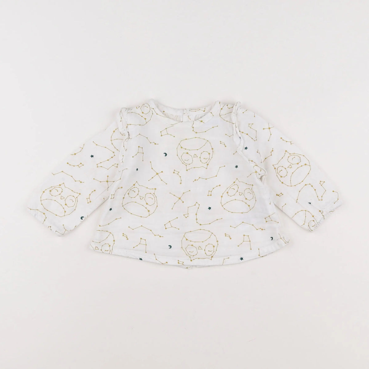 Vertbaudet - blouse beige - 6 mois
