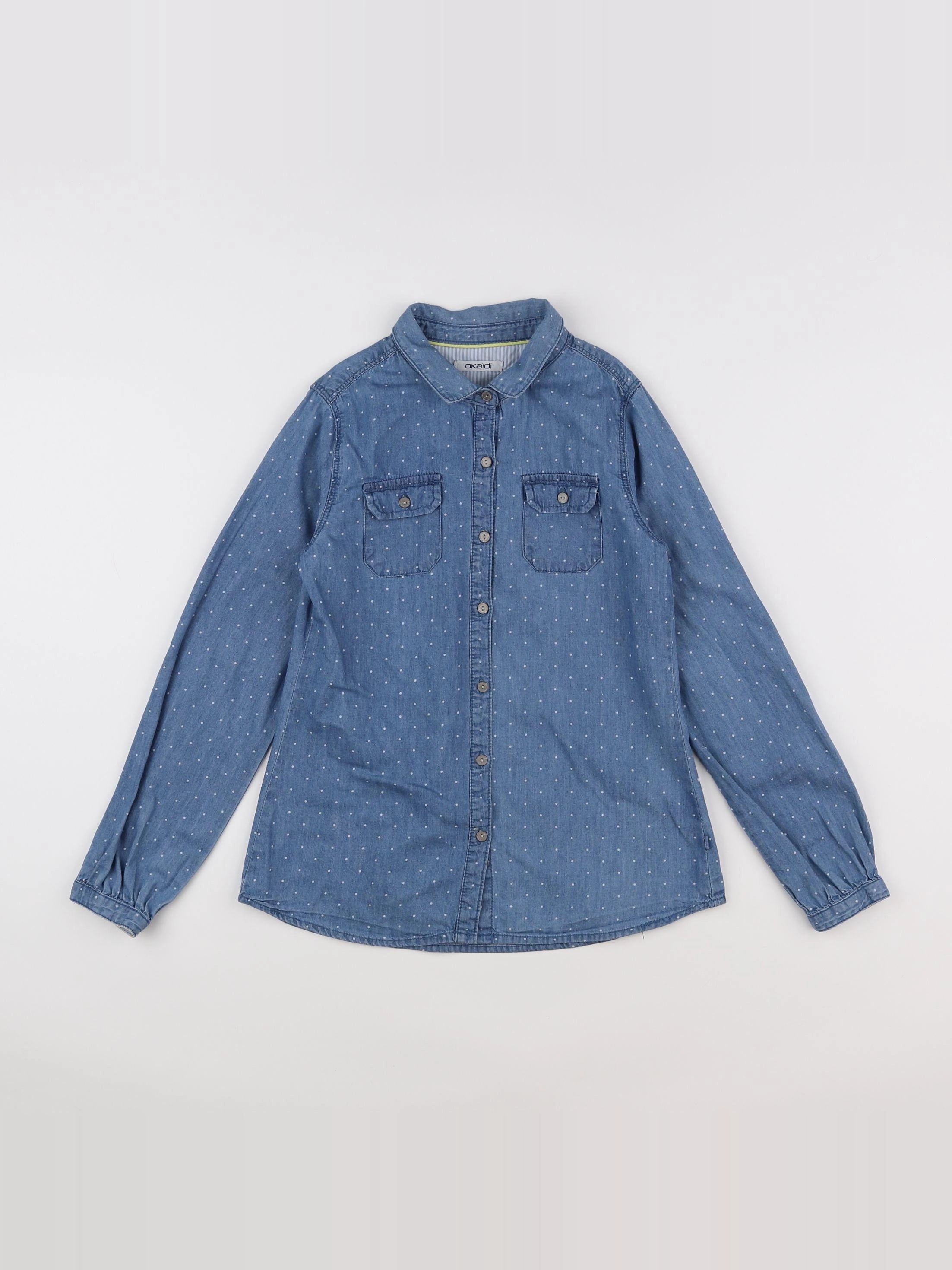Okaidi - chemise bleu - 10 ans