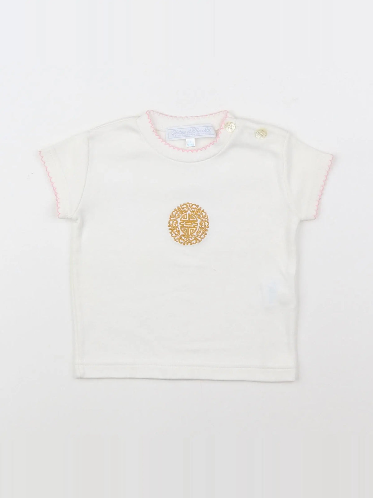 Tartine & Chocolat - tee-shirt blanc - 6 mois