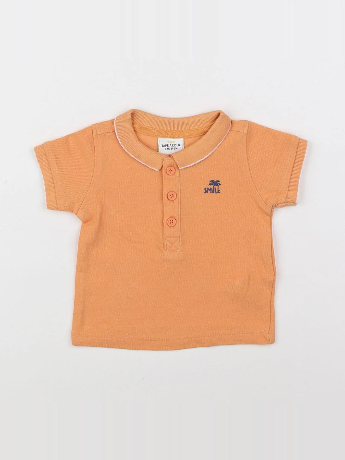 Tape à l'oeil - polo orange - 3 mois