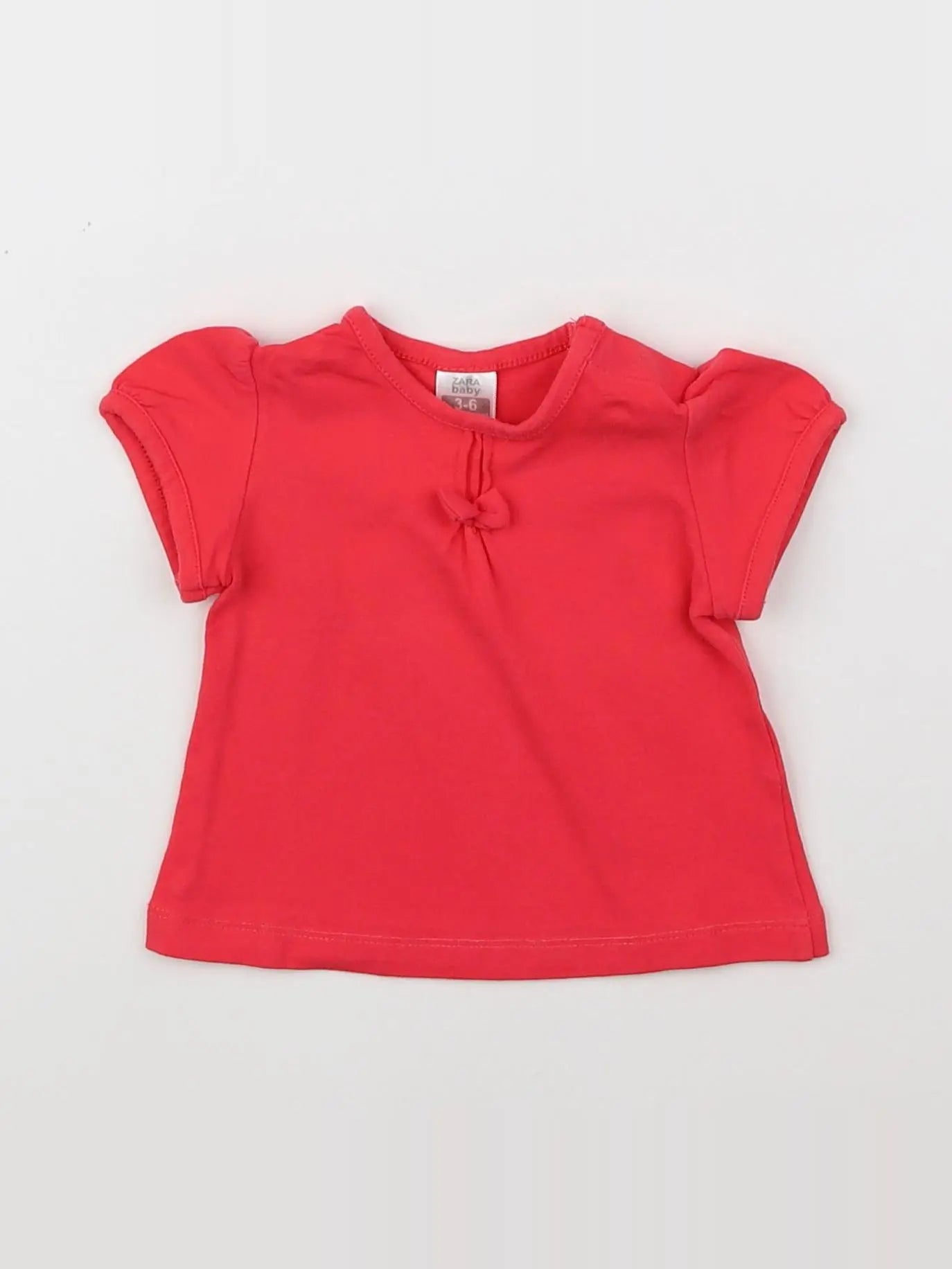 Zara - tee-shirt rose - 3/6 mois