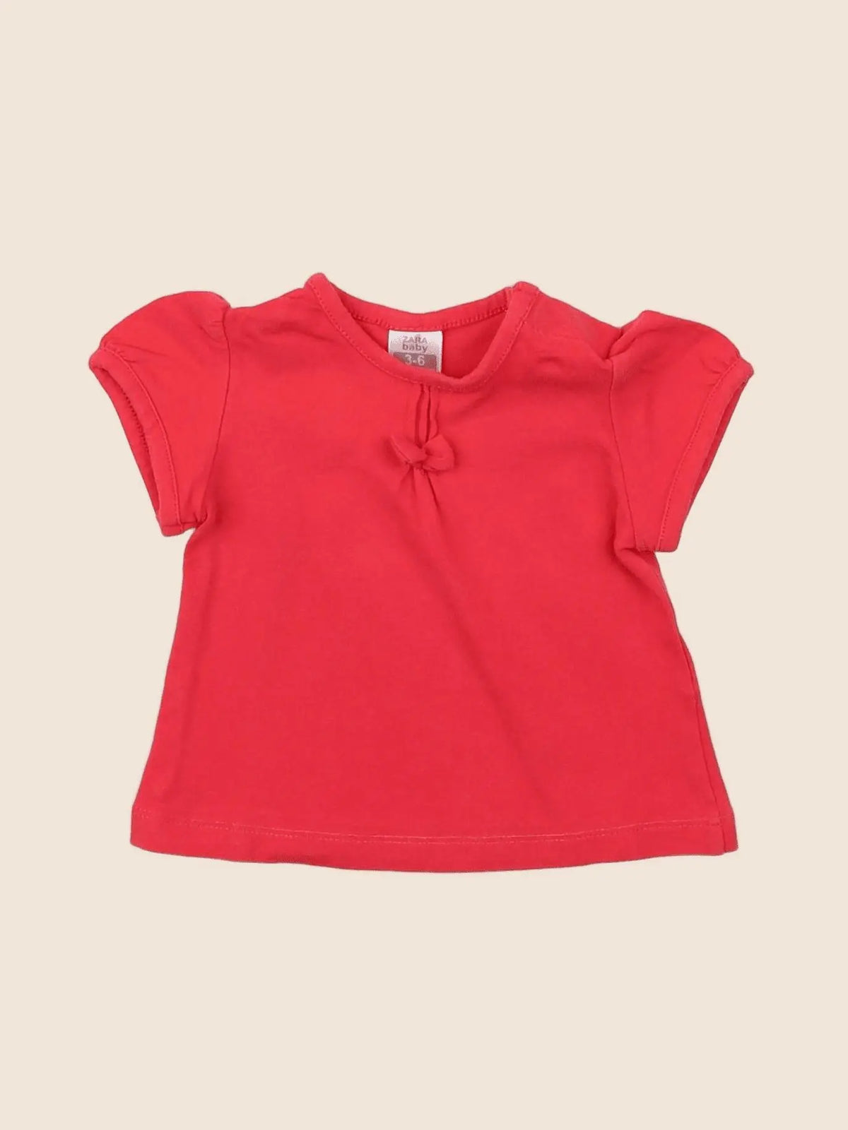 Zara - tee-shirt rose - 3/6 mois