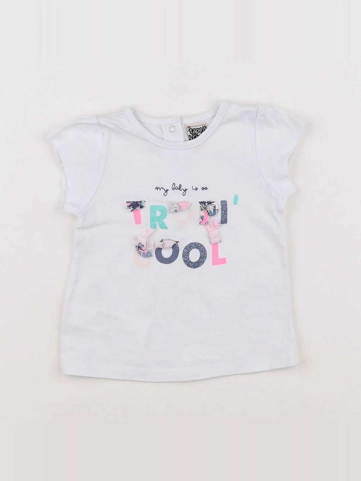 Tape à l'oeil - tee-shirt blanc - 6 mois