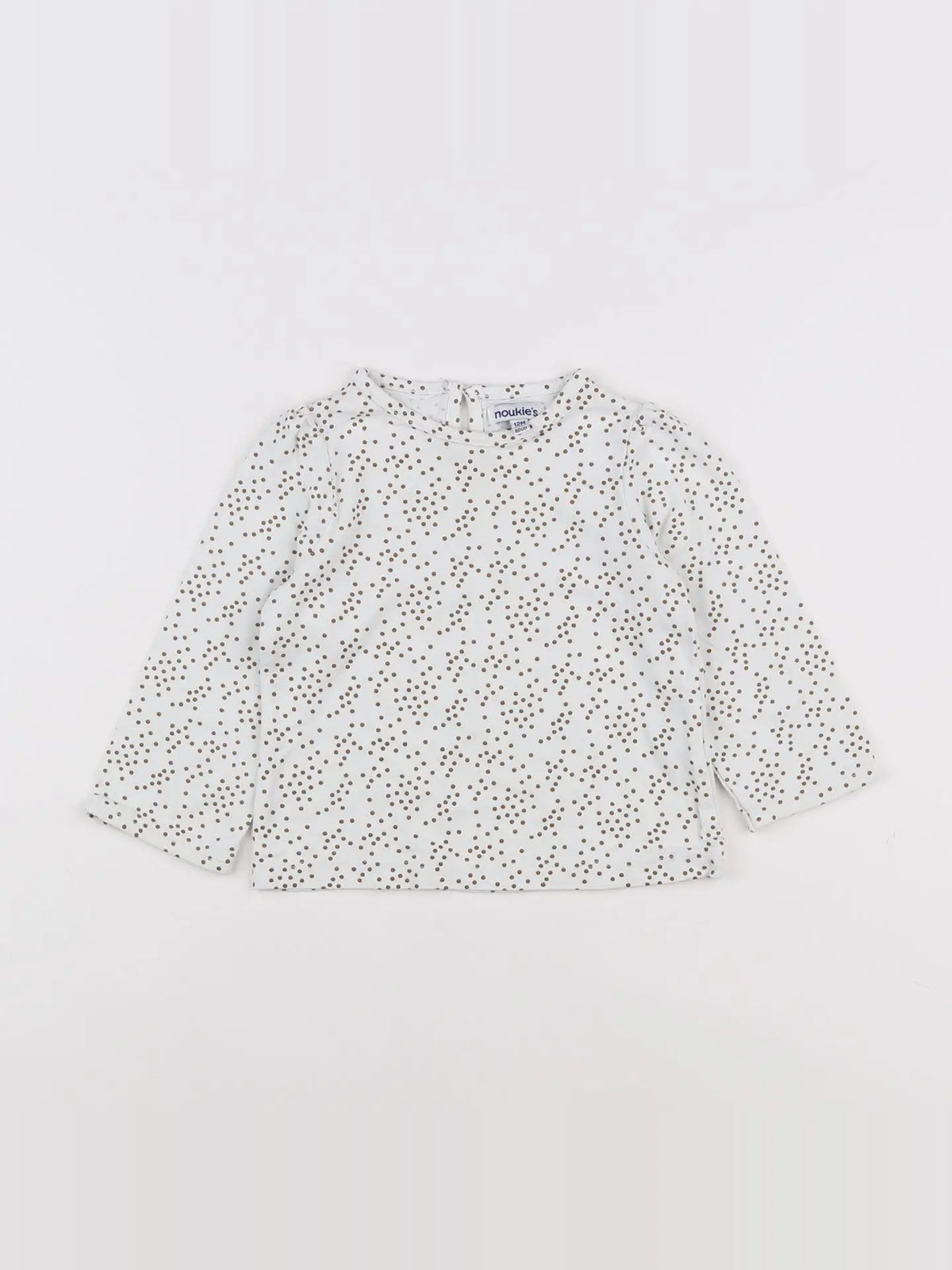 Noukie's - tee-shirt blanc, bronze - 12 mois