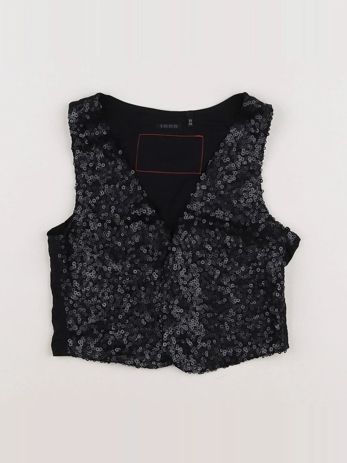 IKKS - gilet gris, noir - 8 ans