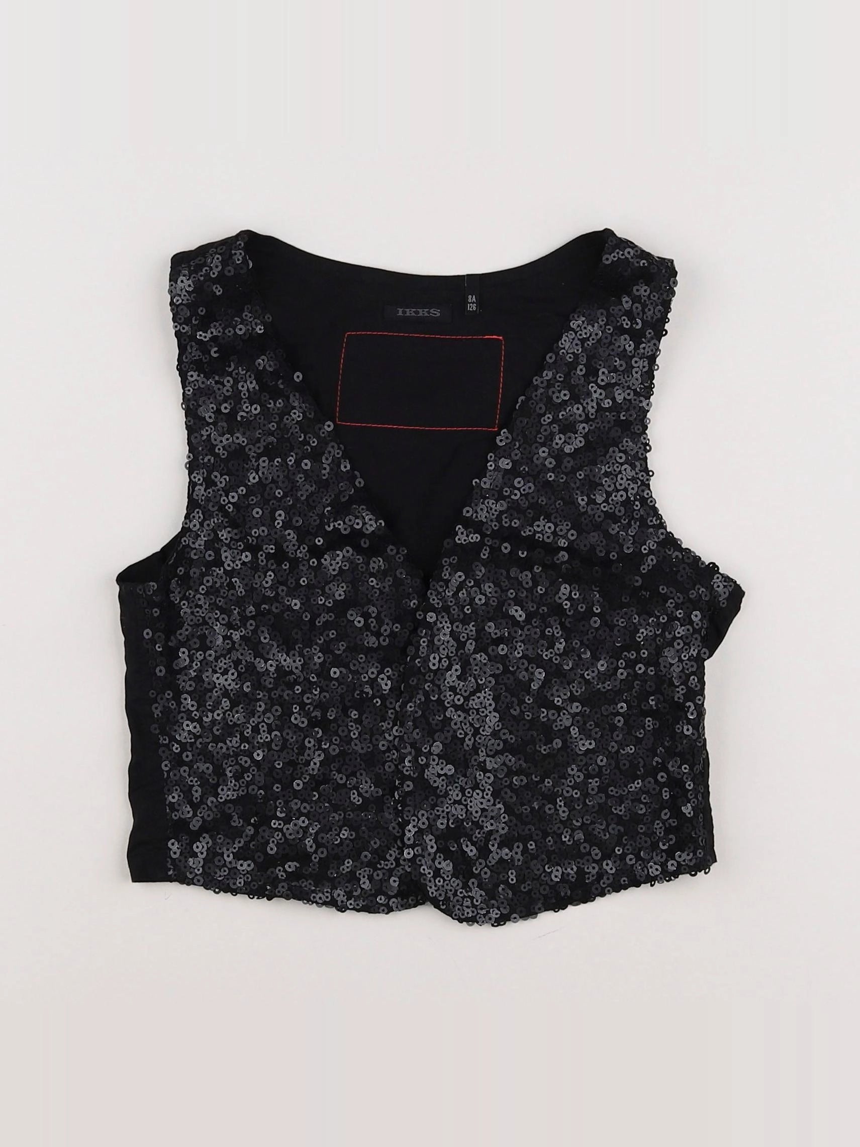 IKKS - gilet gris, noir - 8 ans