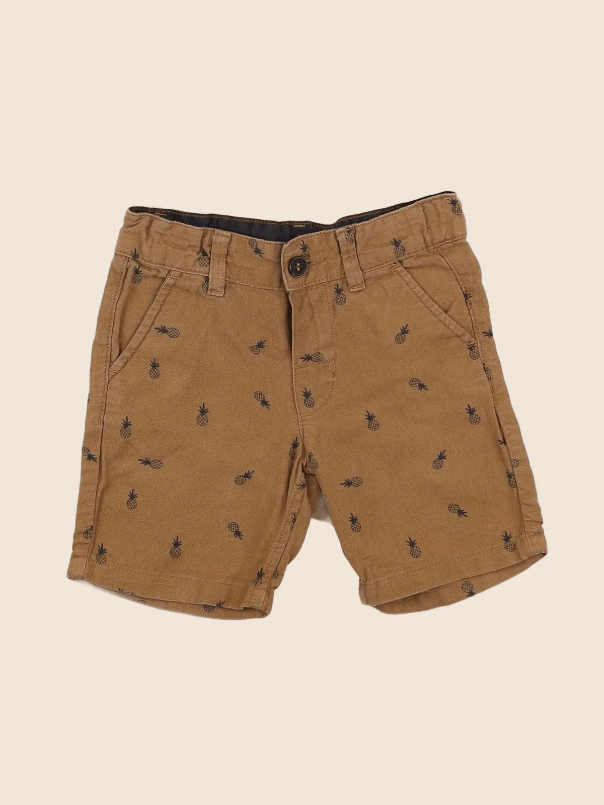 H&M - short marron - 3/6 mois
