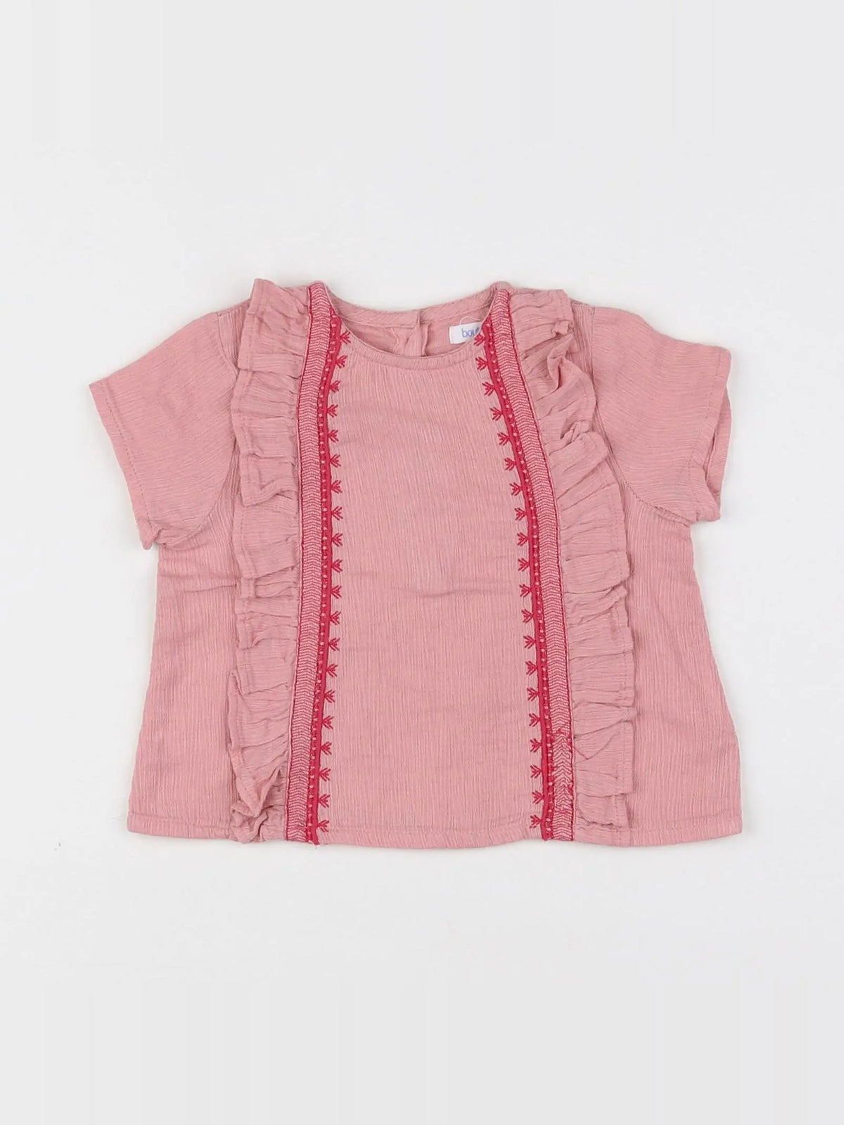 Boutchou - blouse rose - 6 mois