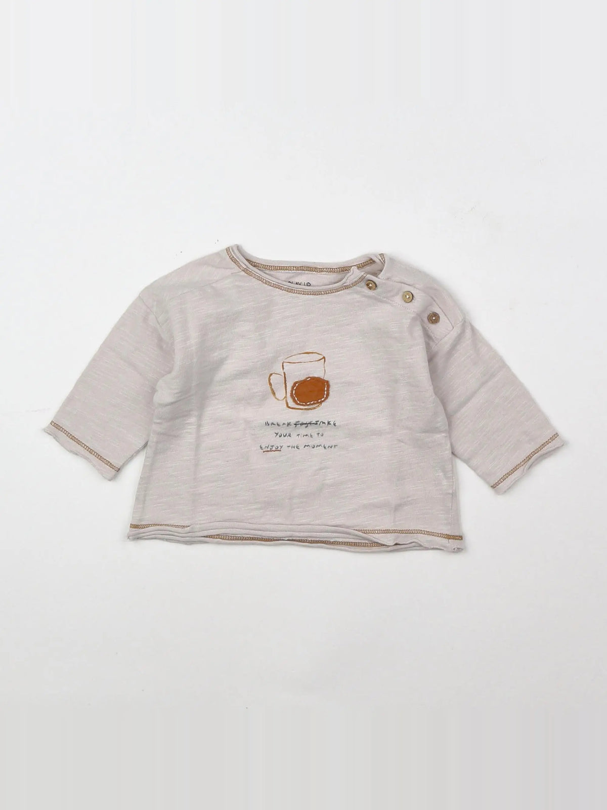Play Up - tee-shirt beige - 3 mois